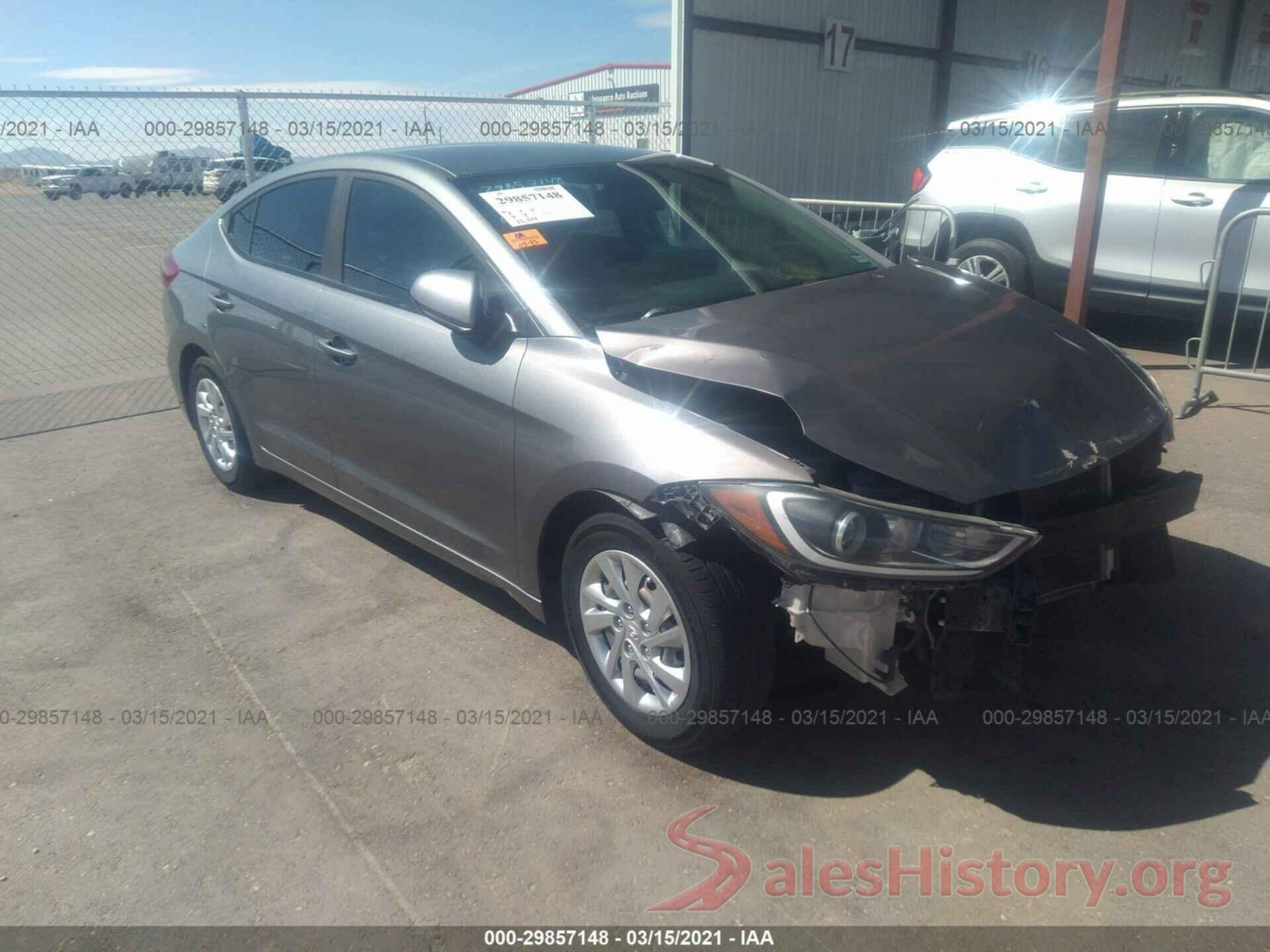 KMHD74LF1HU082101 2017 HYUNDAI ELANTRA