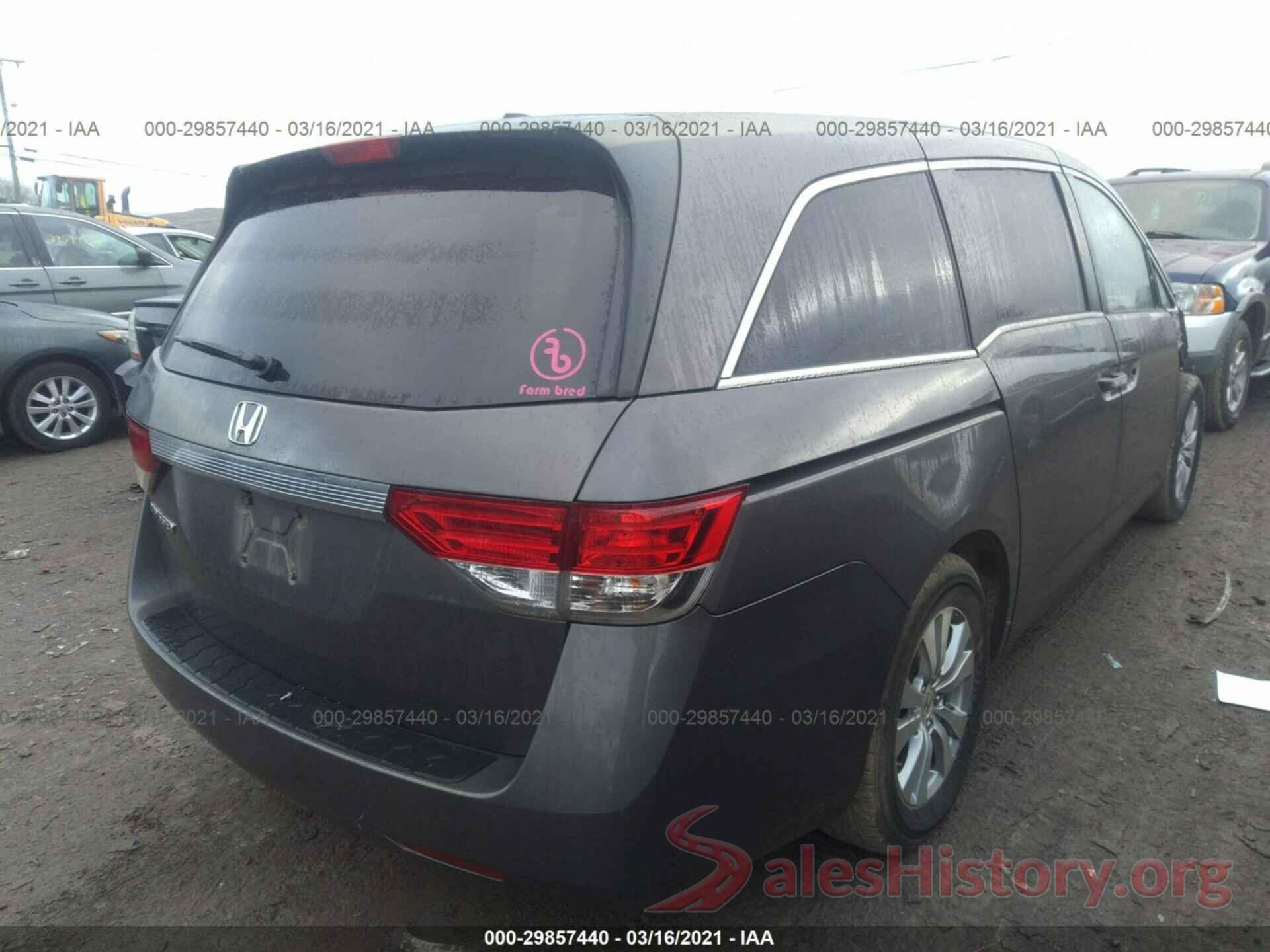 5FNRL5H66GB033892 2016 HONDA ODYSSEY