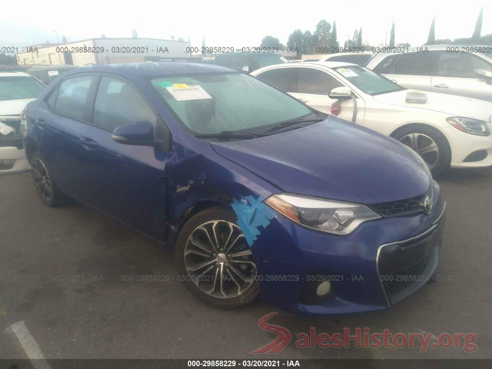 5YFBURHE8GP491029 2016 TOYOTA COROLLA