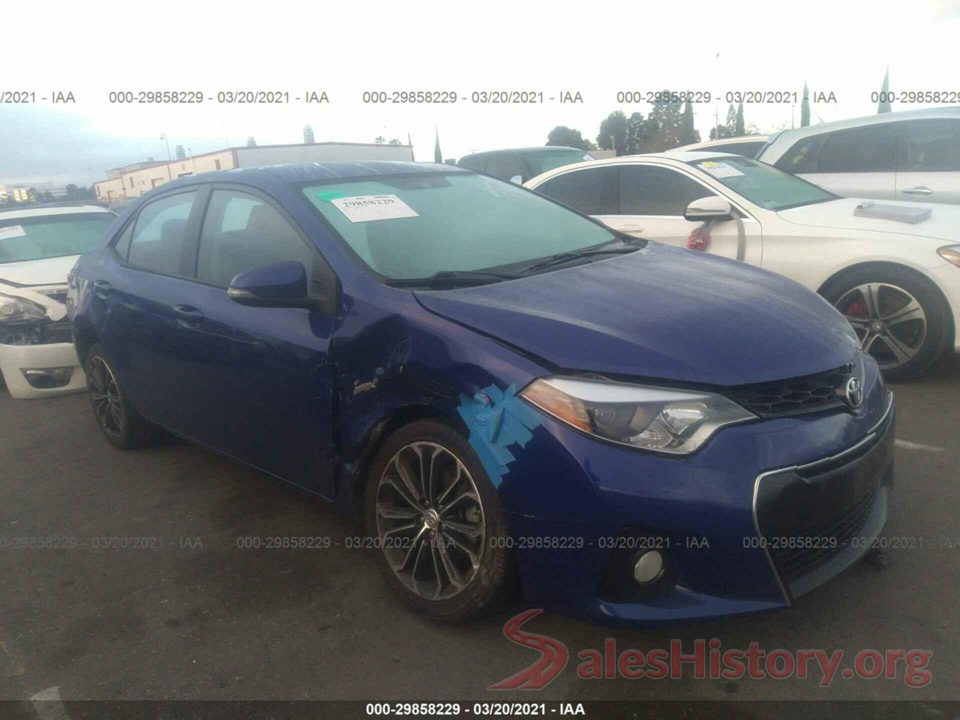 5YFBURHE8GP491029 2016 TOYOTA COROLLA