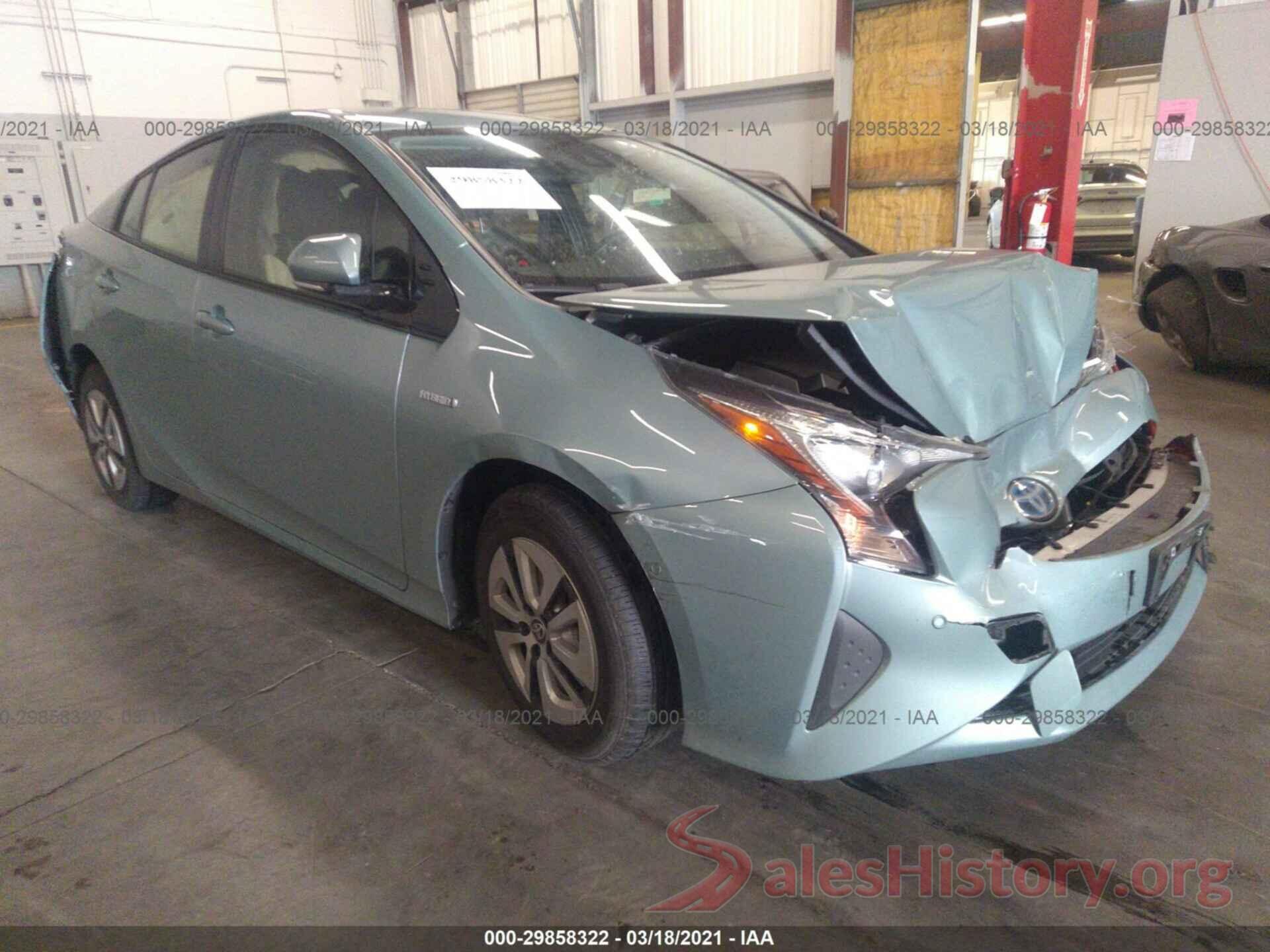 JTDKBRFU5J3063239 2018 TOYOTA PRIUS