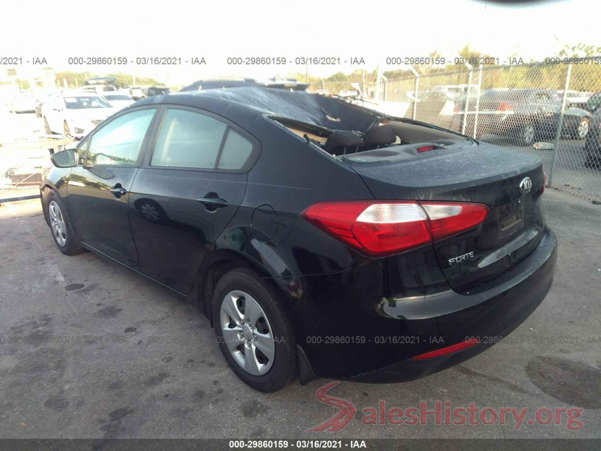 KNAFK4A64G5587537 2016 KIA FORTE