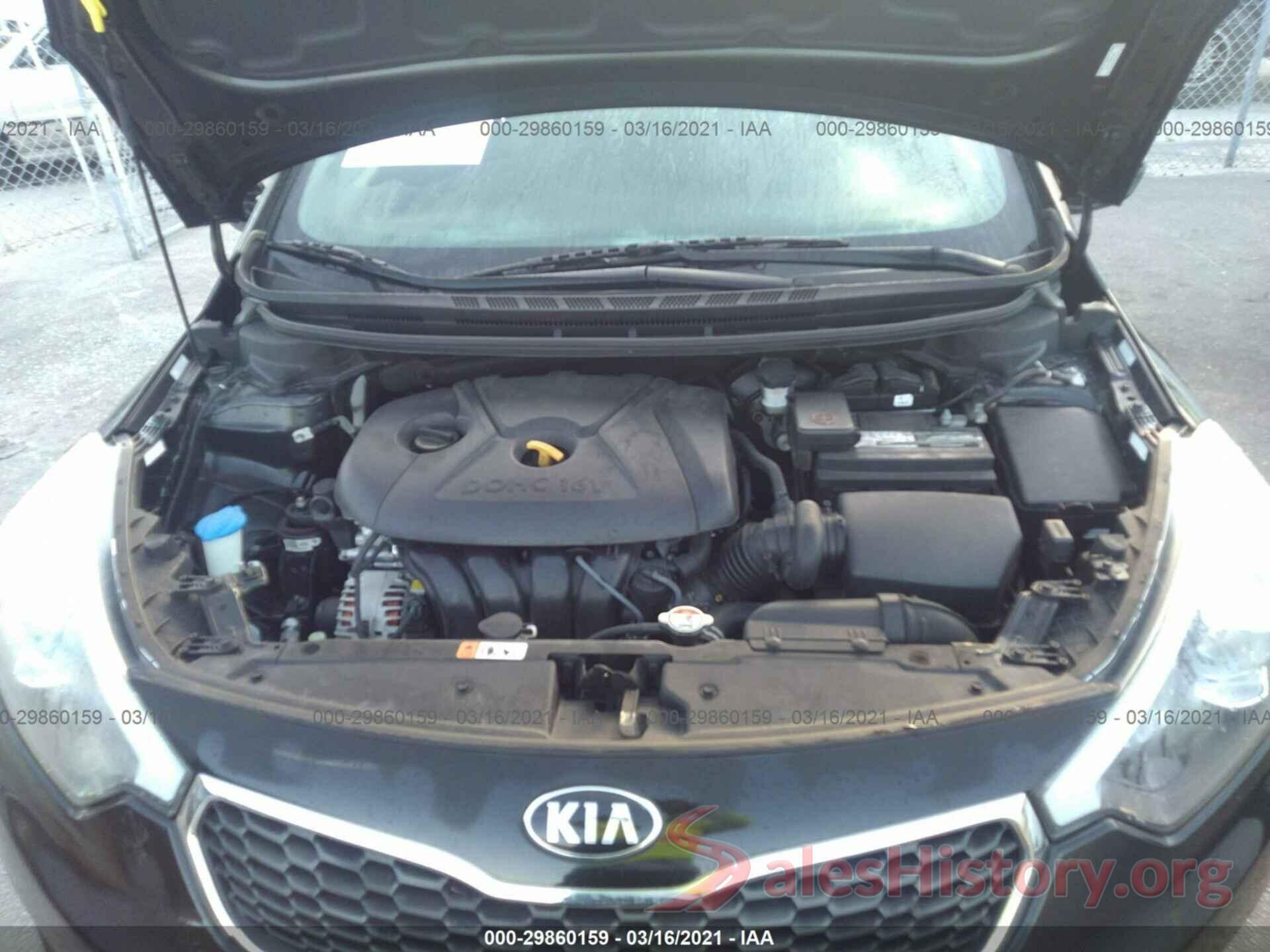 KNAFK4A64G5587537 2016 KIA FORTE