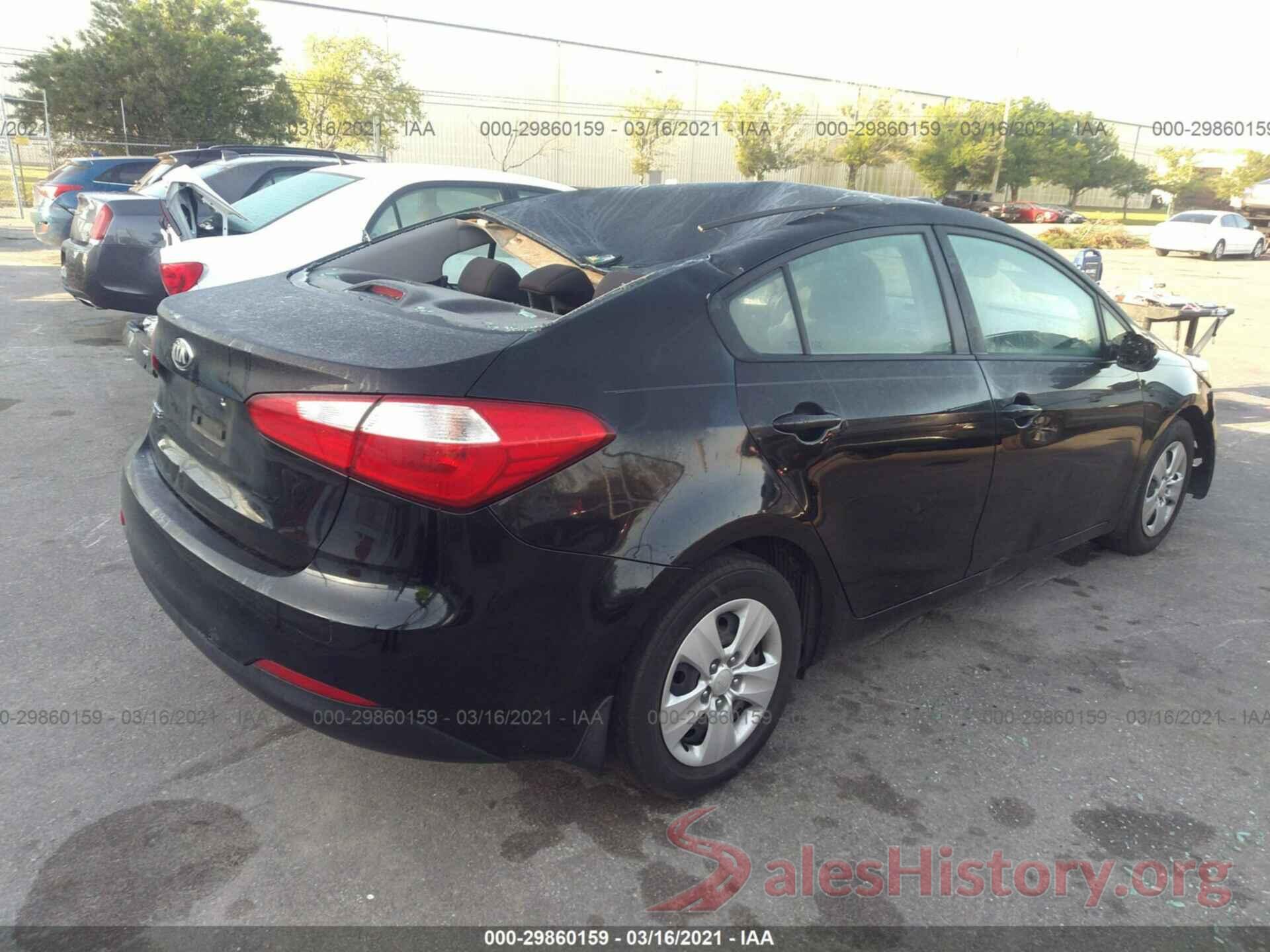 KNAFK4A64G5587537 2016 KIA FORTE