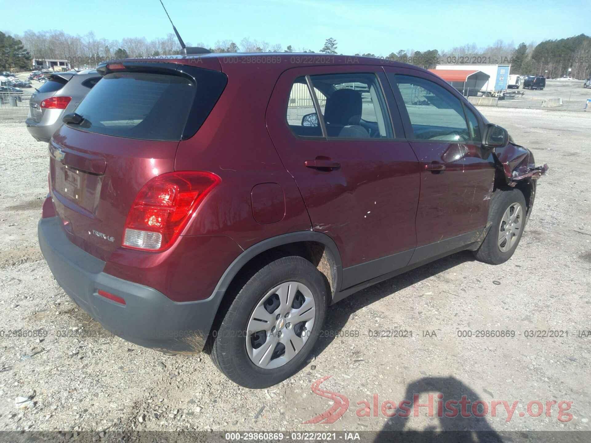 3GNCJKSB8GL219880 2016 CHEVROLET TRAX