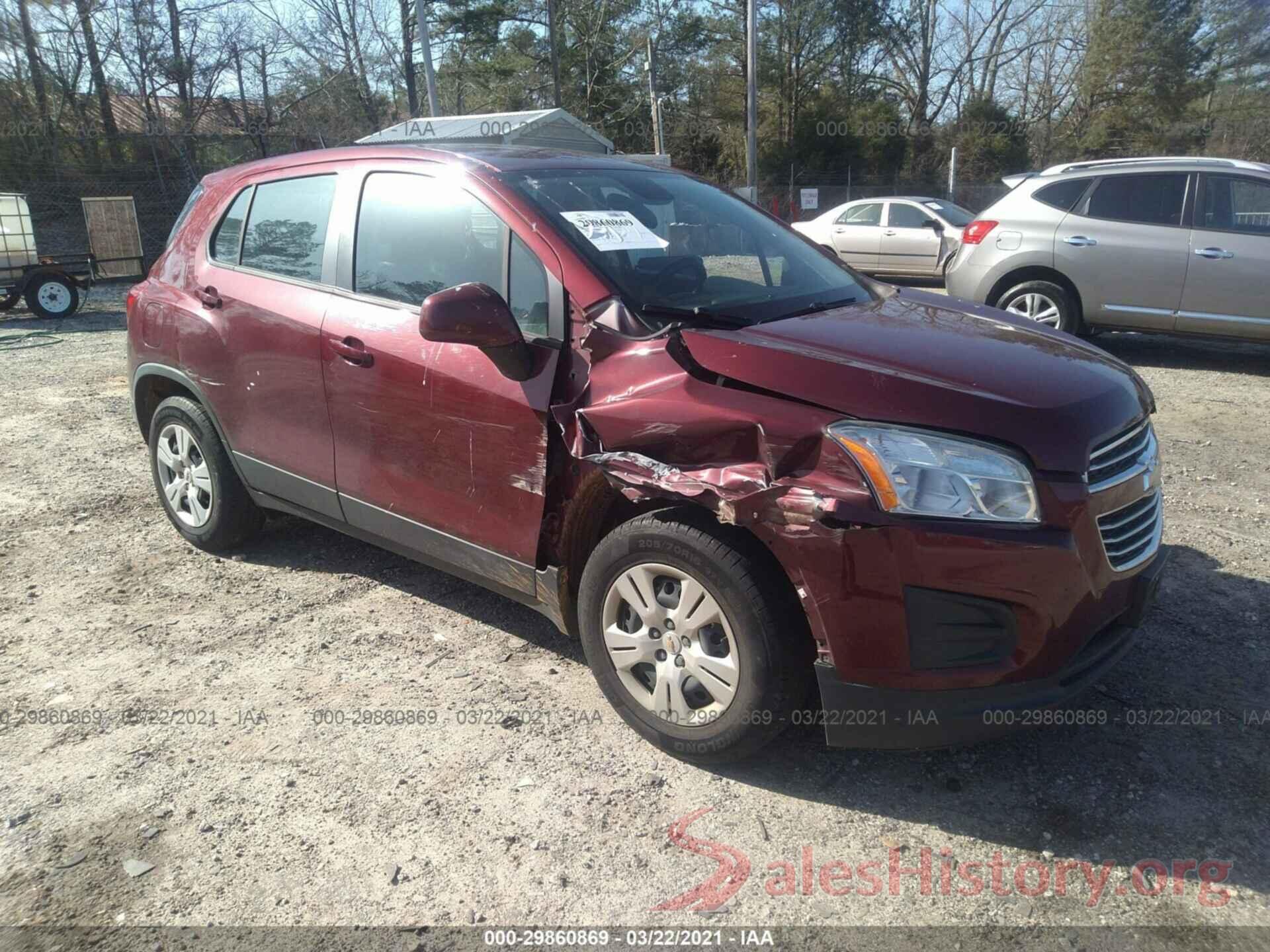 3GNCJKSB8GL219880 2016 CHEVROLET TRAX