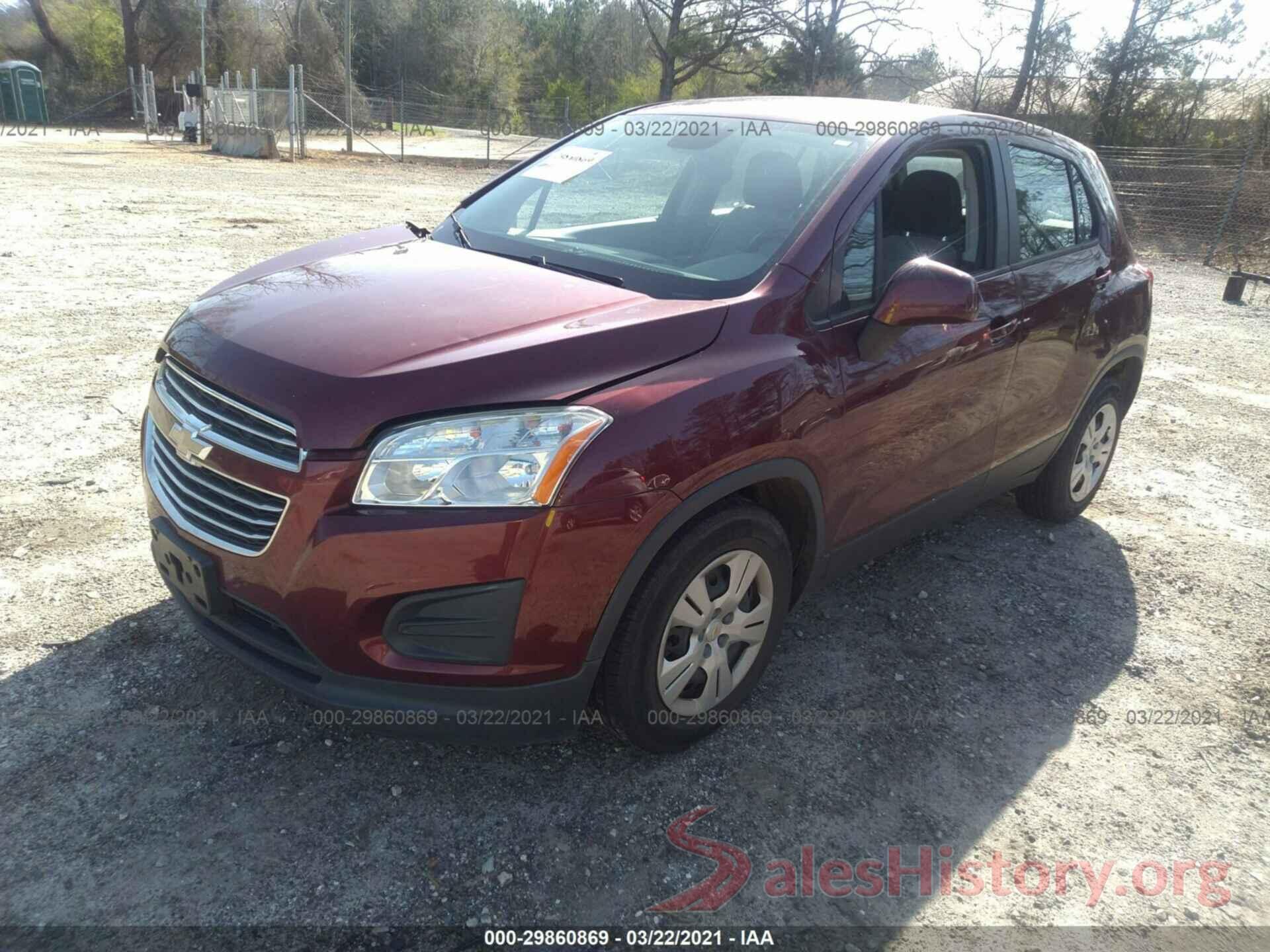 3GNCJKSB8GL219880 2016 CHEVROLET TRAX