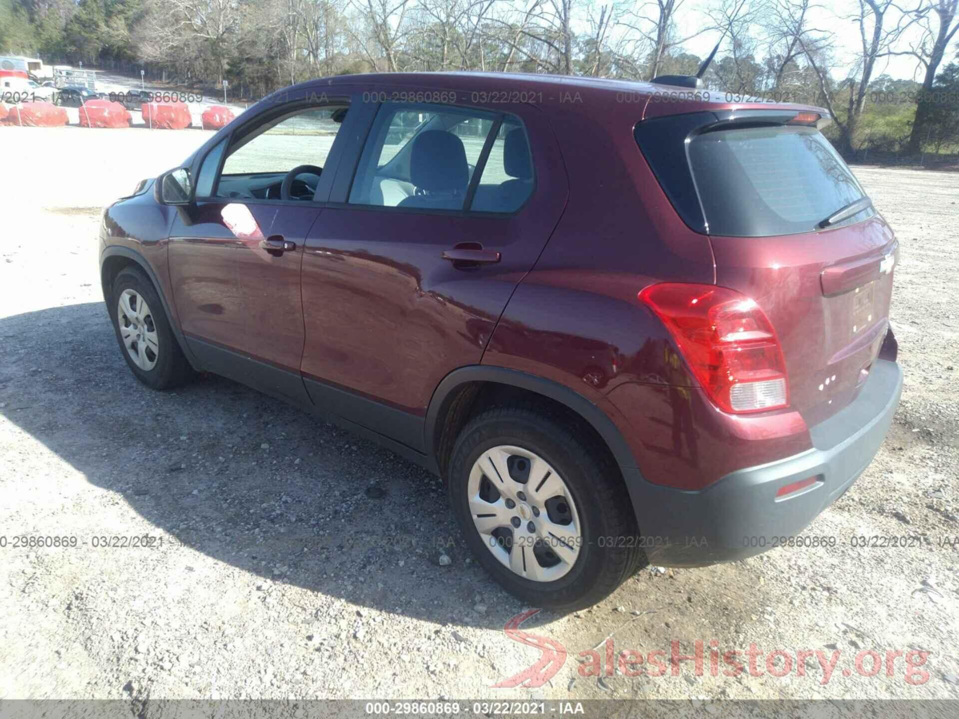 3GNCJKSB8GL219880 2016 CHEVROLET TRAX