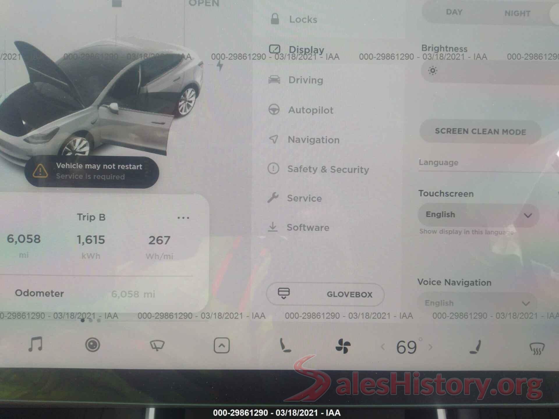 5YJ3E1EA3LF793077 2020 TESLA MODEL 3