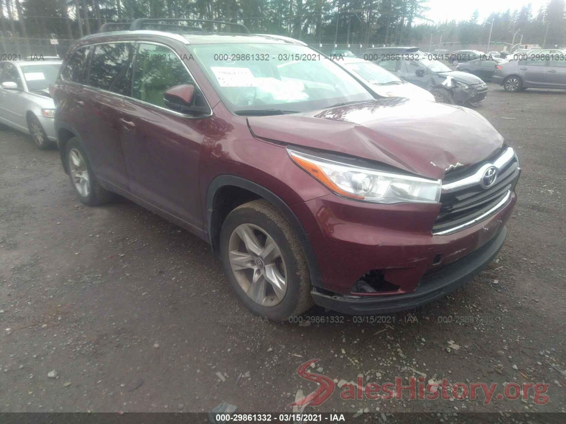 5TDDKRFH3GS301432 2016 TOYOTA HIGHLANDER