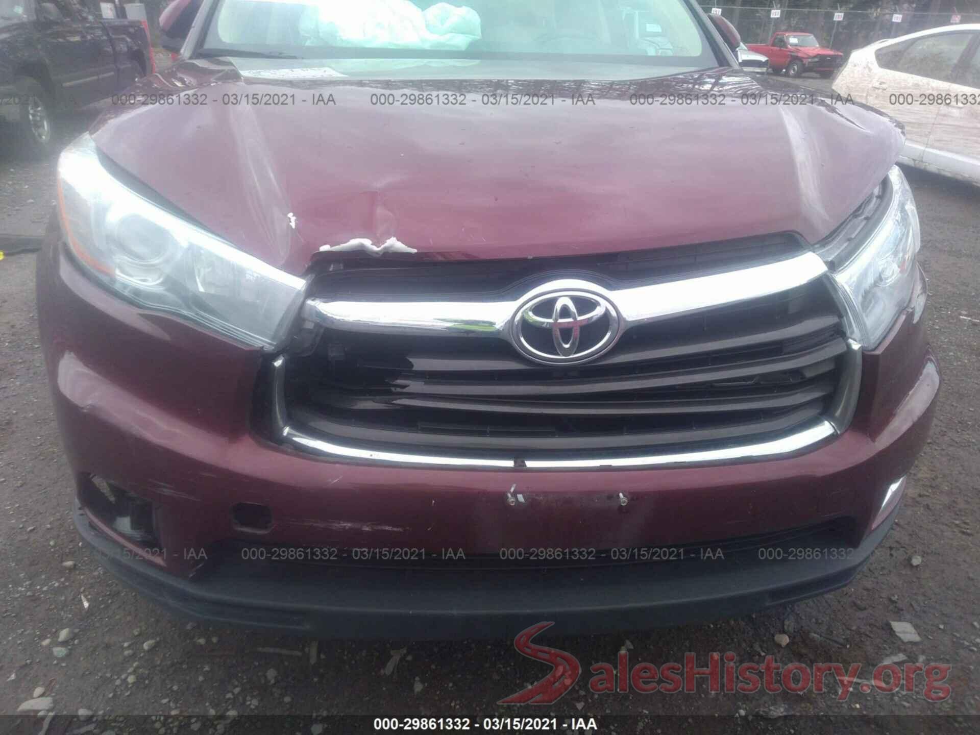 5TDDKRFH3GS301432 2016 TOYOTA HIGHLANDER