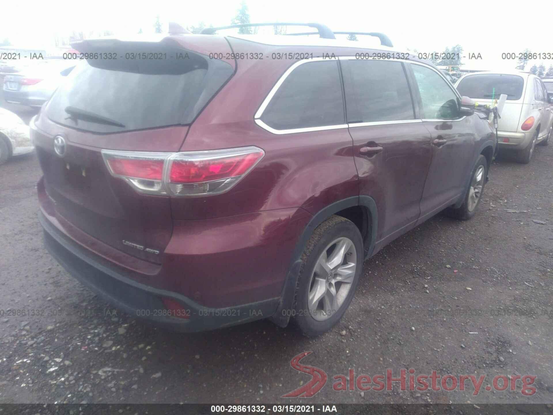 5TDDKRFH3GS301432 2016 TOYOTA HIGHLANDER