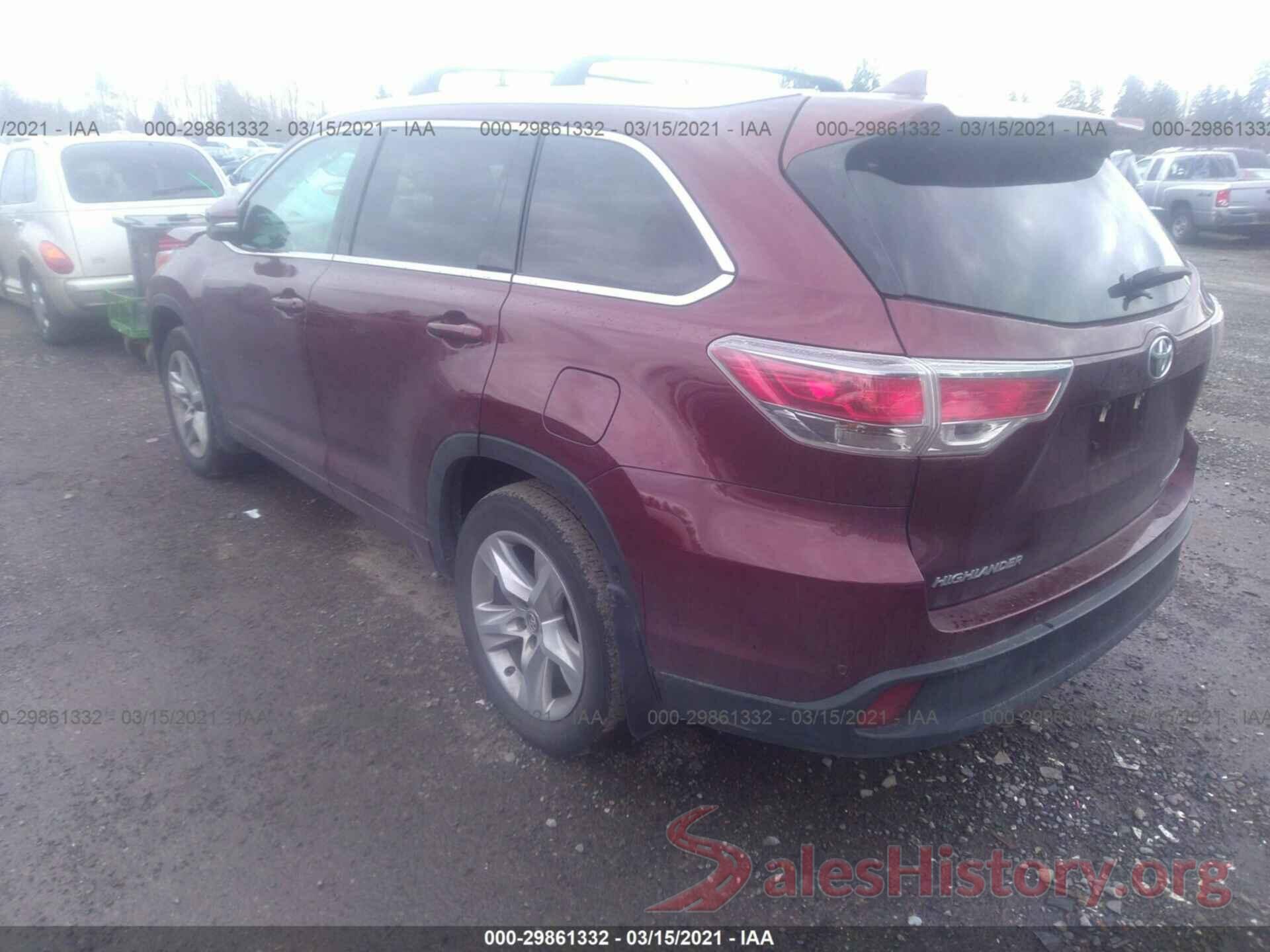 5TDDKRFH3GS301432 2016 TOYOTA HIGHLANDER