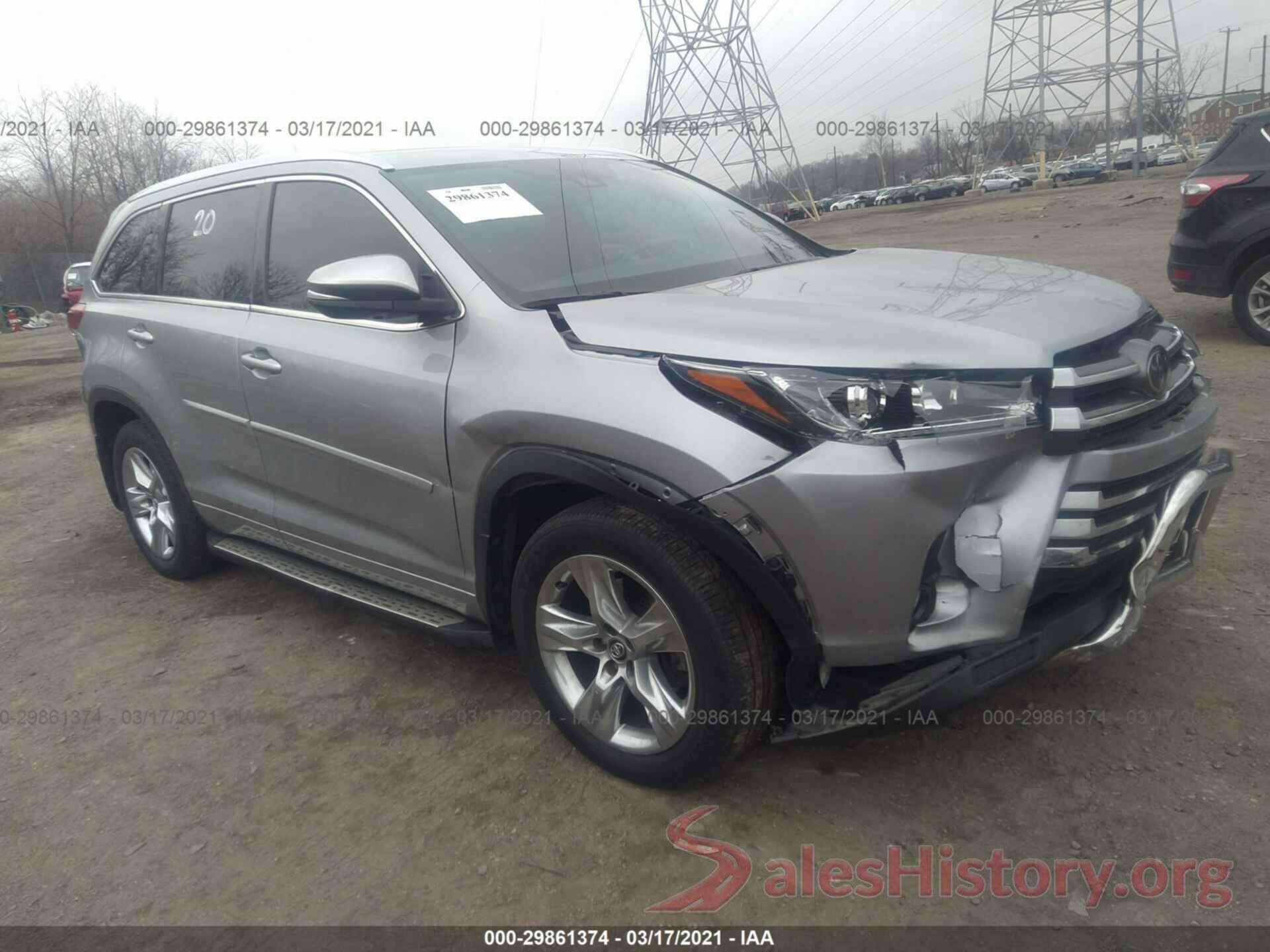 5TDDZRFH3HS401625 2017 TOYOTA HIGHLANDER