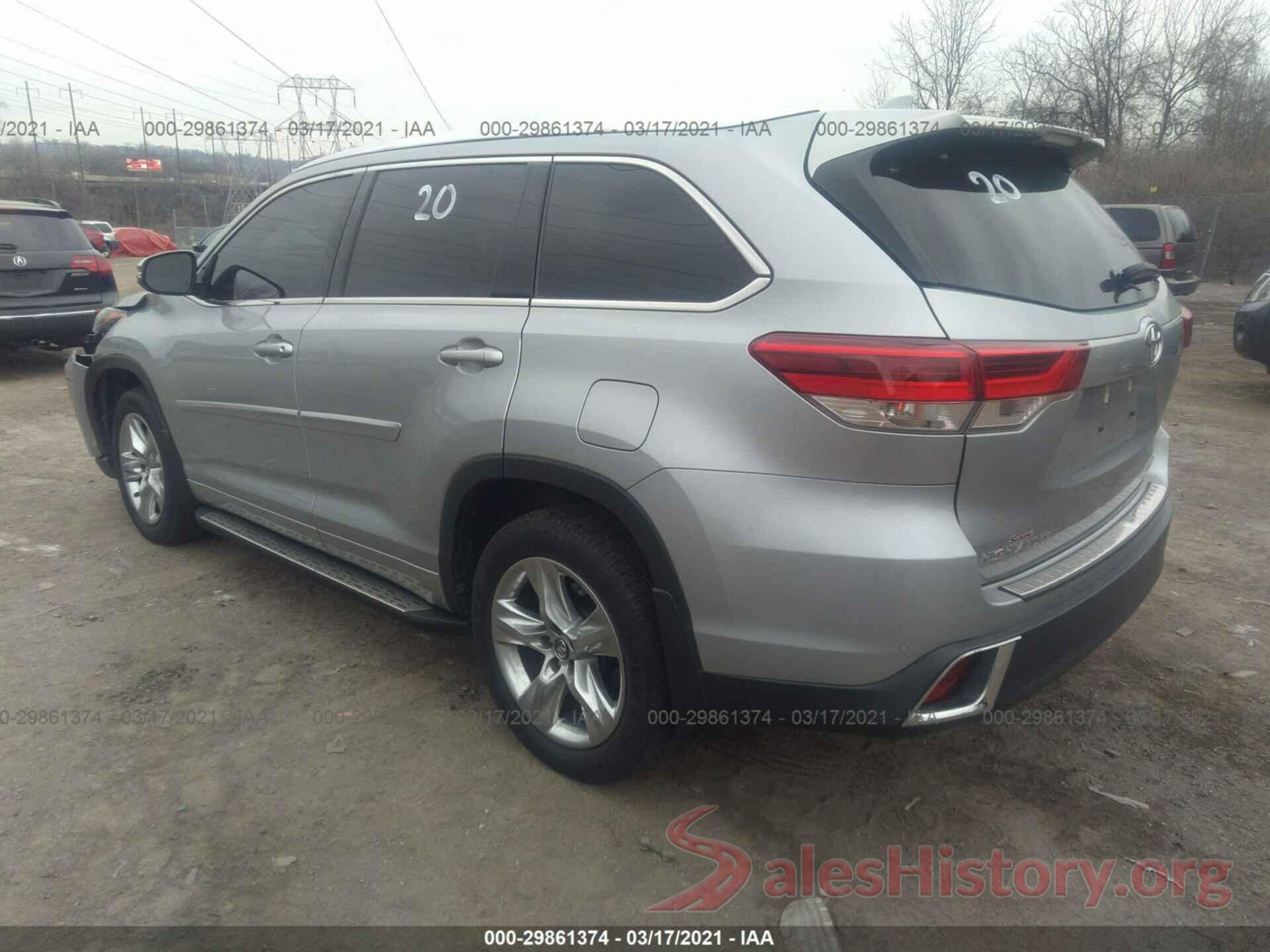 5TDDZRFH3HS401625 2017 TOYOTA HIGHLANDER