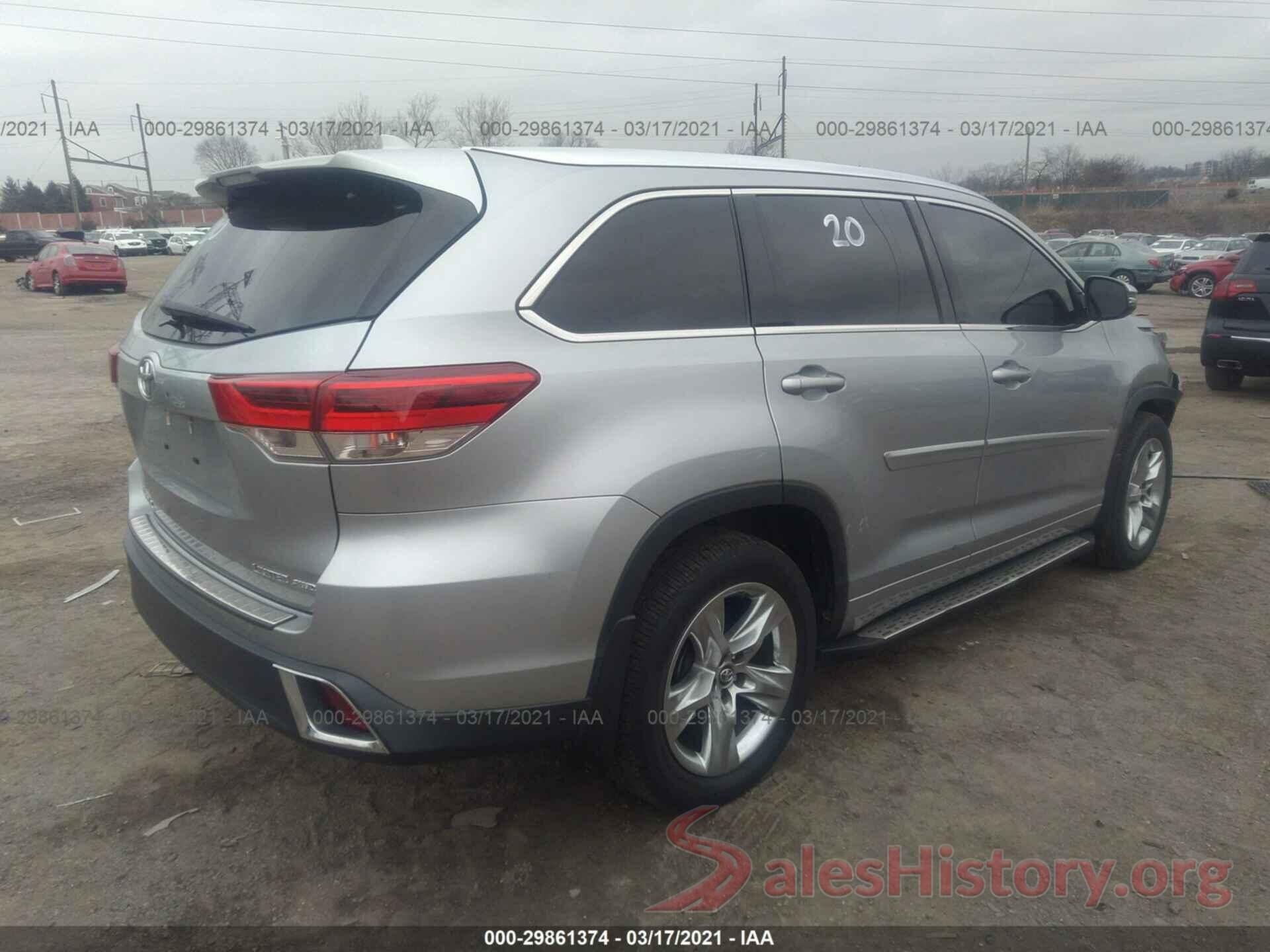 5TDDZRFH3HS401625 2017 TOYOTA HIGHLANDER