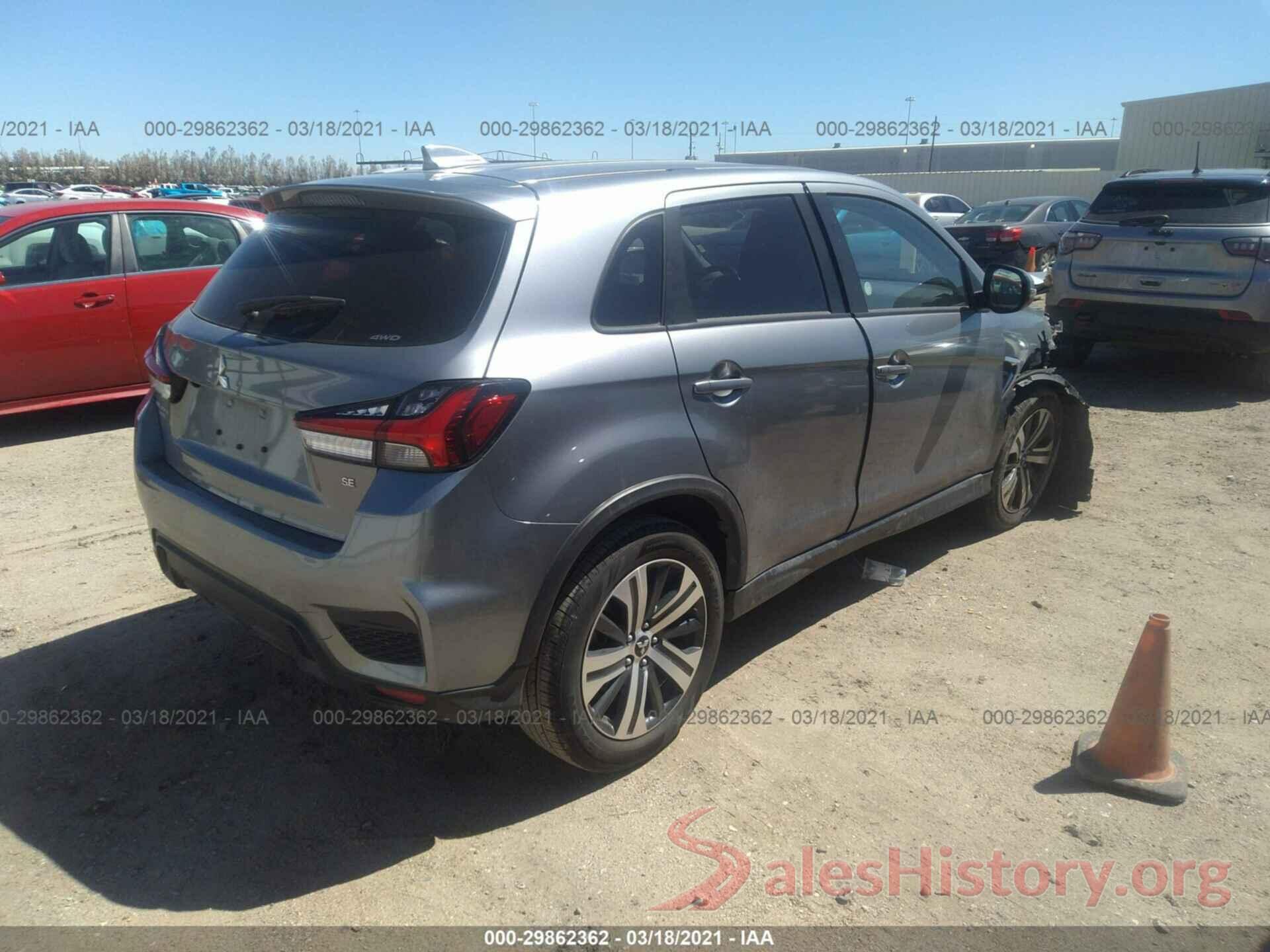 JA4AR3AU1LU018818 2020 MITSUBISHI OUTLANDER SPORT