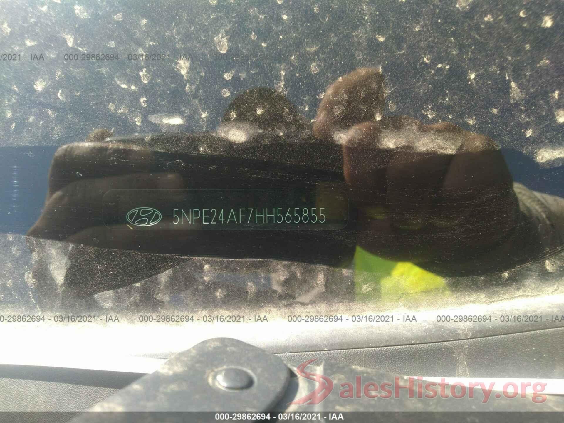 5NPE24AF7HH565855 2017 HYUNDAI SONATA