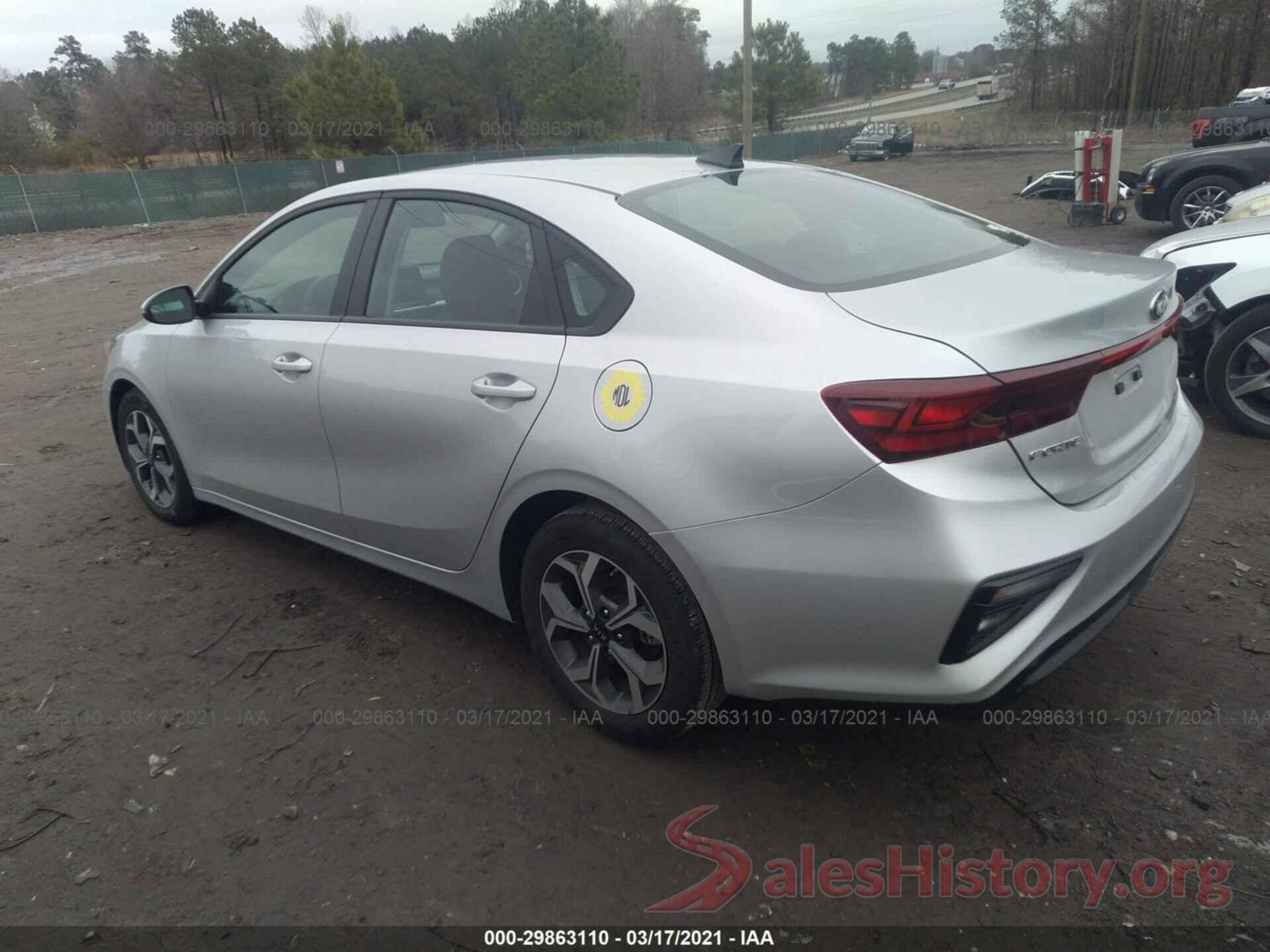 3KPF24ADXLE156636 2020 KIA FORTE