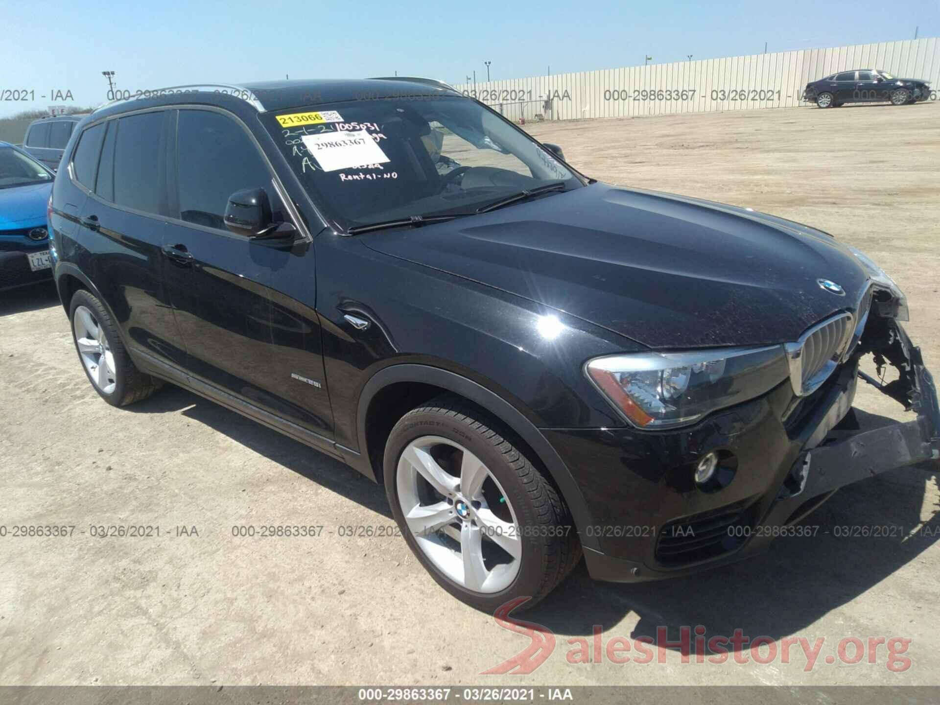 5UXWZ7C3XH0X42611 2017 BMW X3