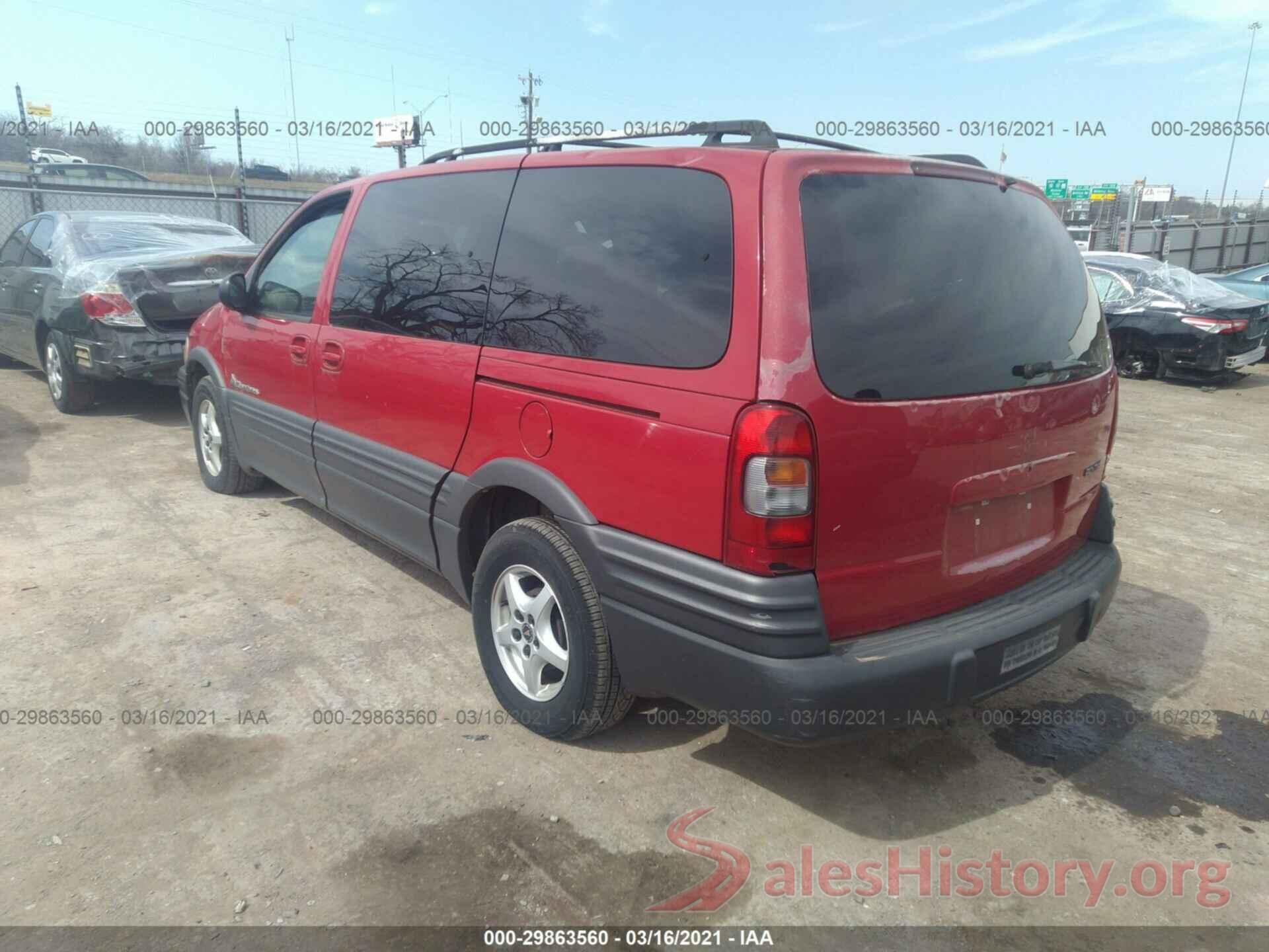 3VWE57BU7KM194460 2001 PONTIAC MONTANA