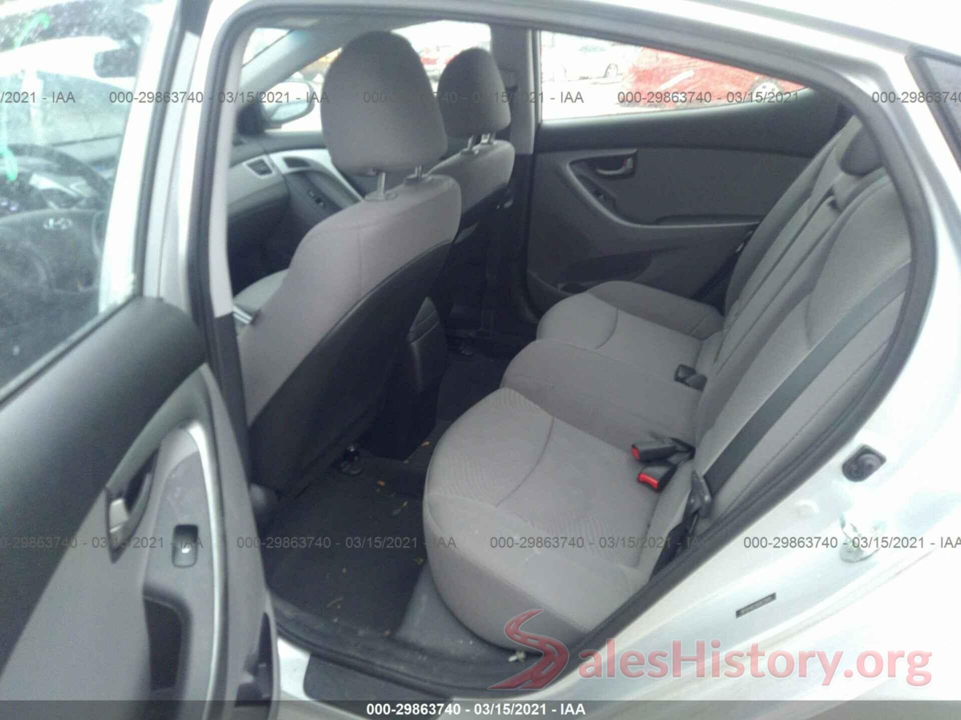 5NPDH4AE9GH672695 2016 HYUNDAI ELANTRA