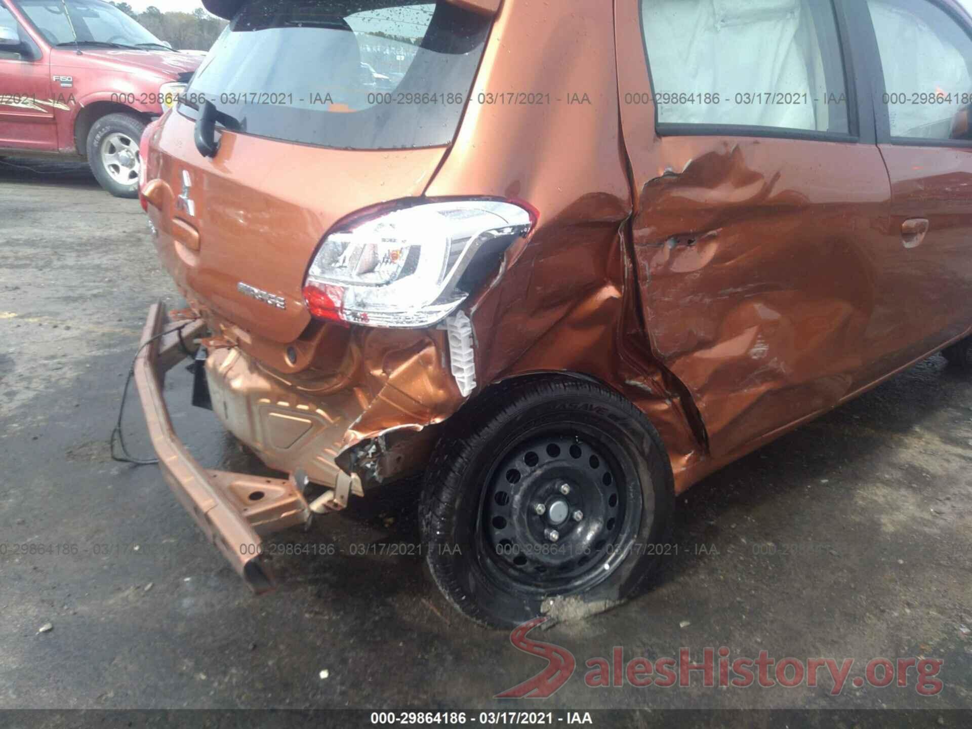 ML32A3HJ2KH007494 2019 MITSUBISHI MIRAGE