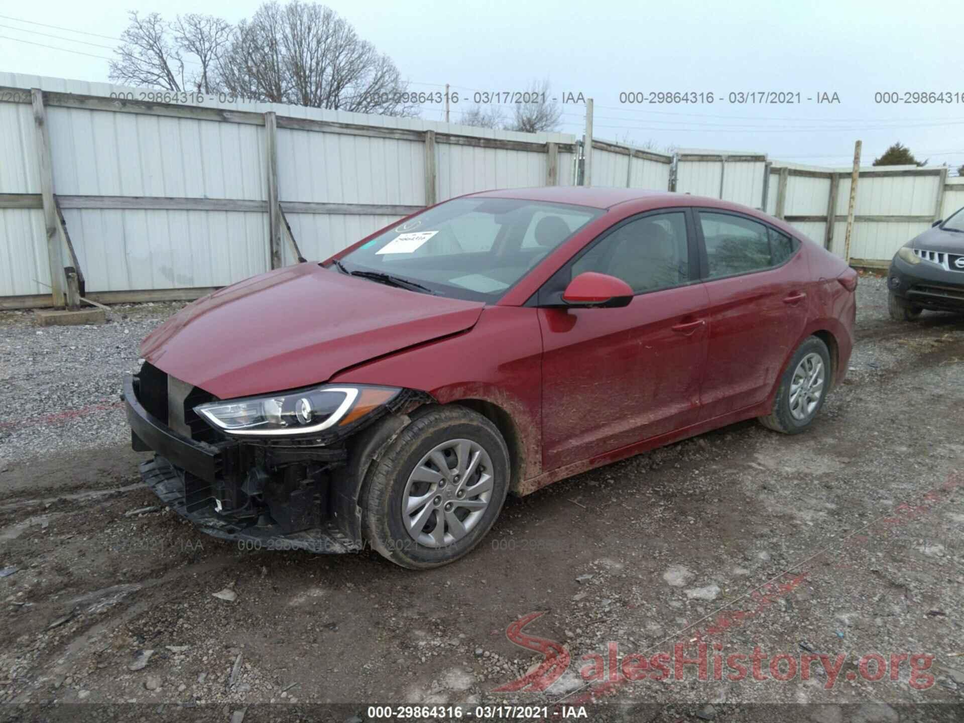 KMHD74LF5HU423161 2017 HYUNDAI ELANTRA