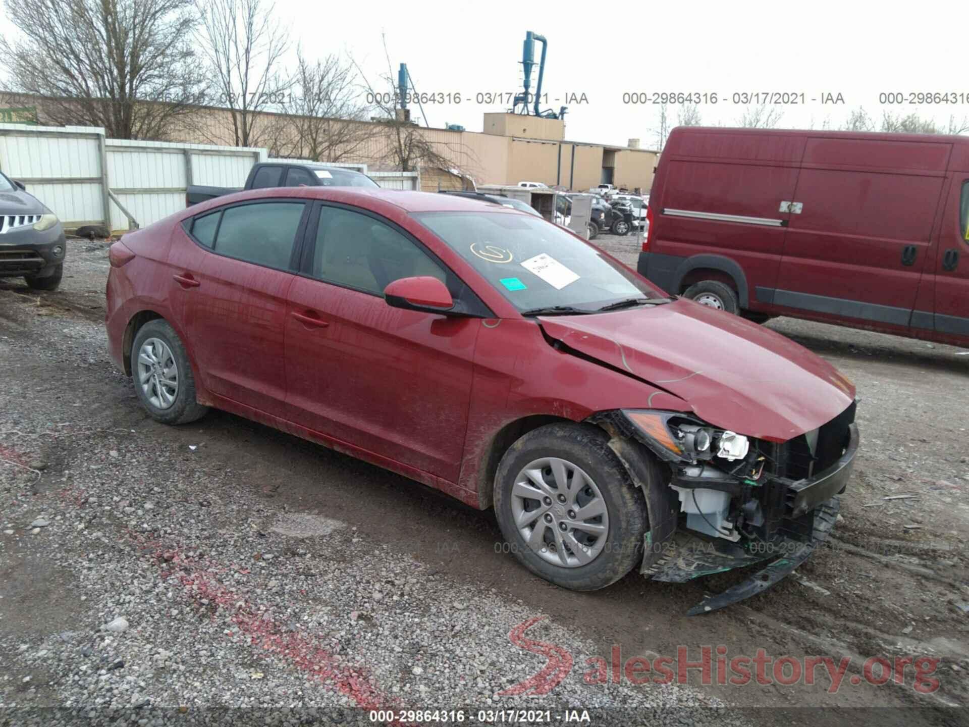 KMHD74LF5HU423161 2017 HYUNDAI ELANTRA