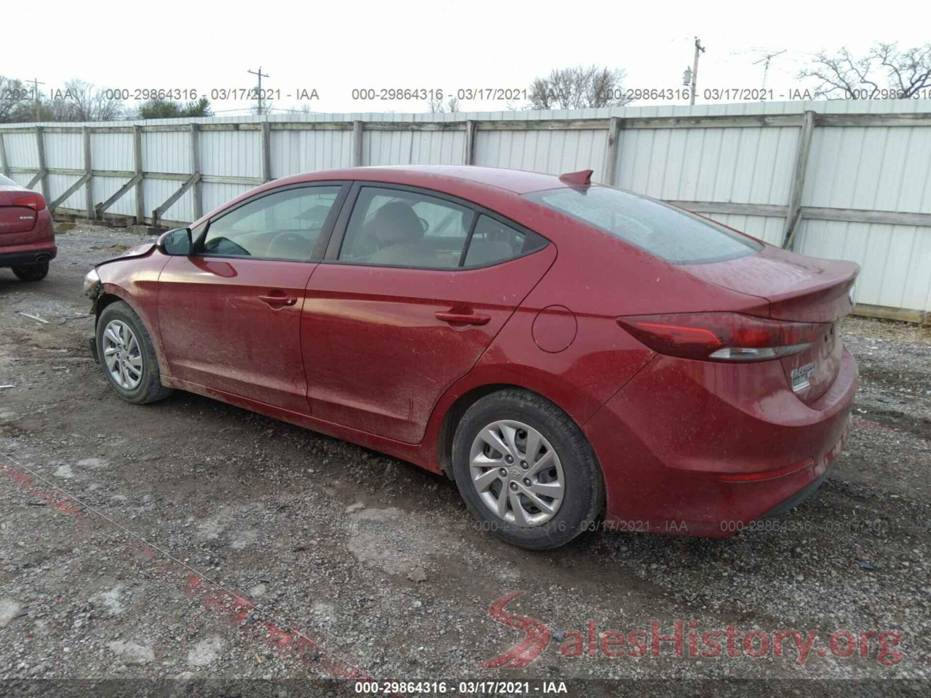 KMHD74LF5HU423161 2017 HYUNDAI ELANTRA