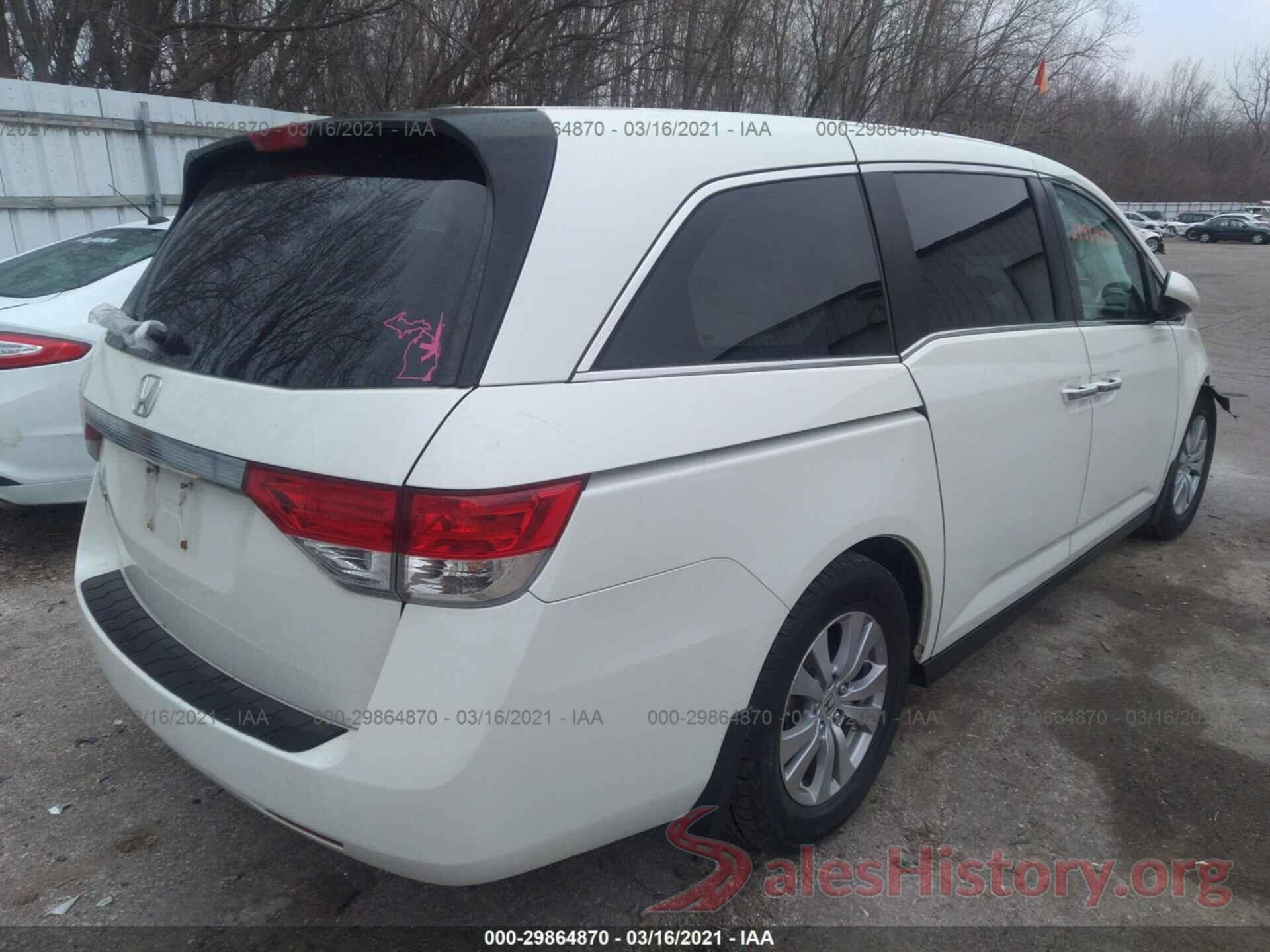 5FNRL5H67GB101357 2016 HONDA ODYSSEY