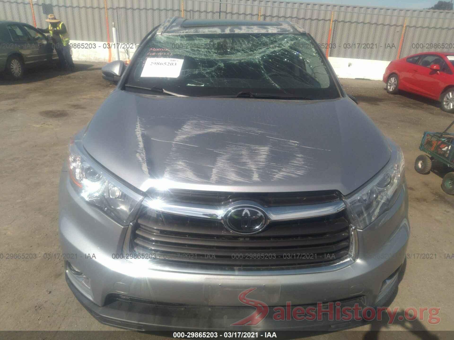 5TDYKRFHXGS180383 2016 TOYOTA HIGHLANDER