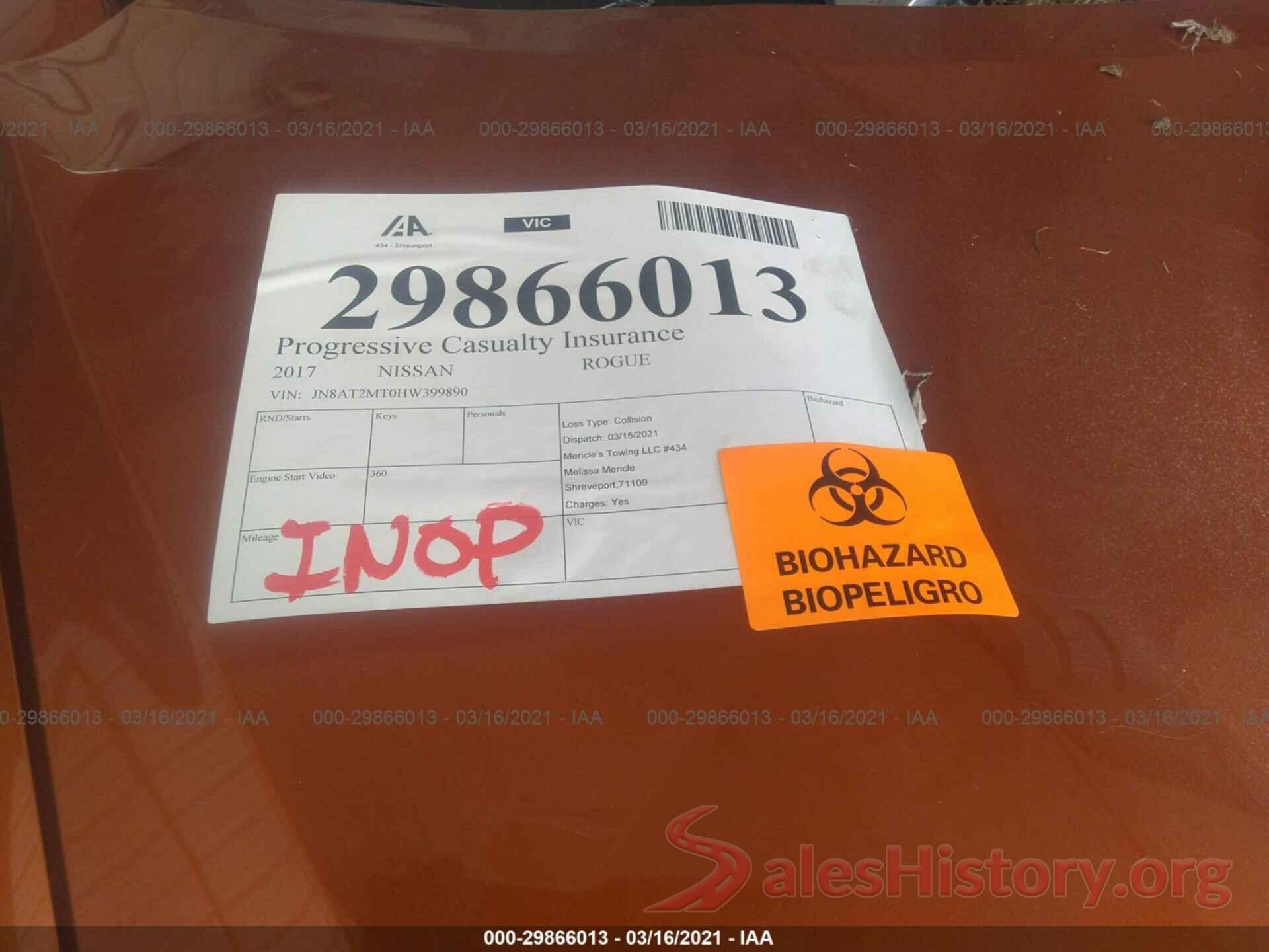 JN8AT2MT0HW399890 2017 NISSAN ROGUE