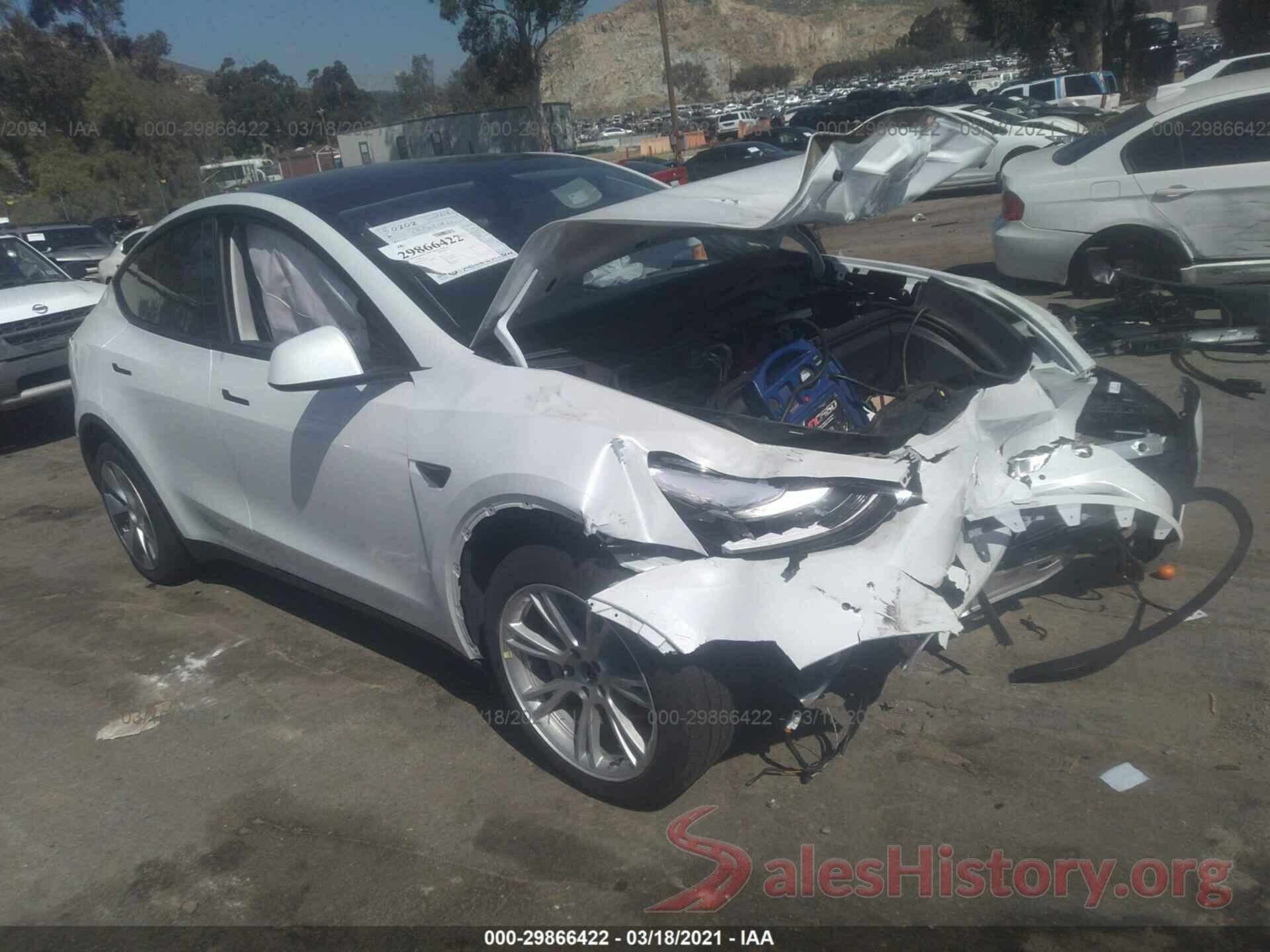 5YJYGDEE8MF063414 2021 TESLA MODEL Y