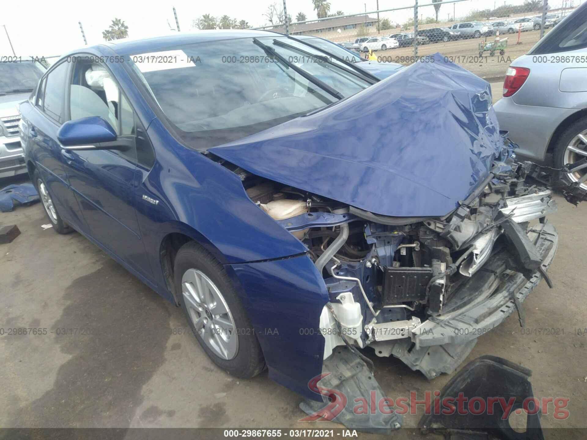 JTDKBRFU2G3528343 2016 TOYOTA PRIUS