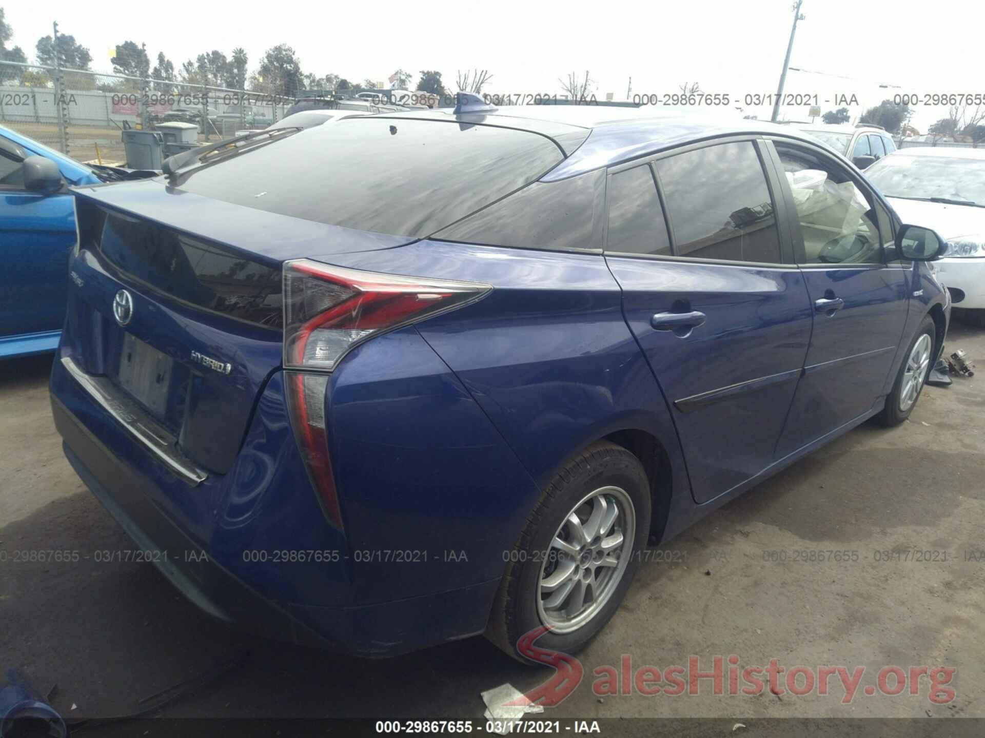 JTDKBRFU2G3528343 2016 TOYOTA PRIUS