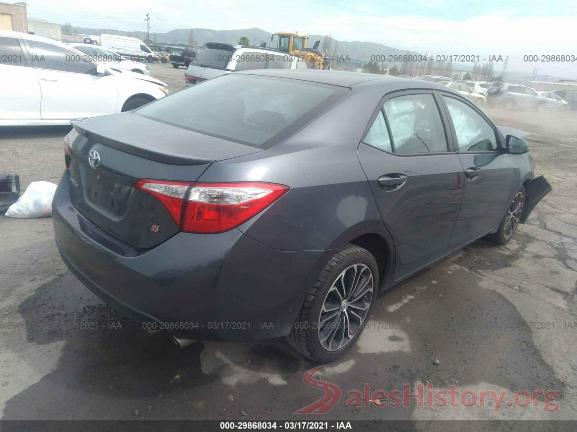 2T1BURHEXGC677560 2016 TOYOTA COROLLA