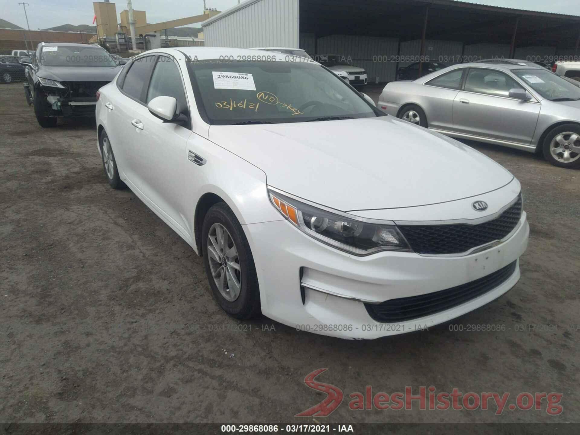 KNAGT4L37G5074030 2016 KIA OPTIMA