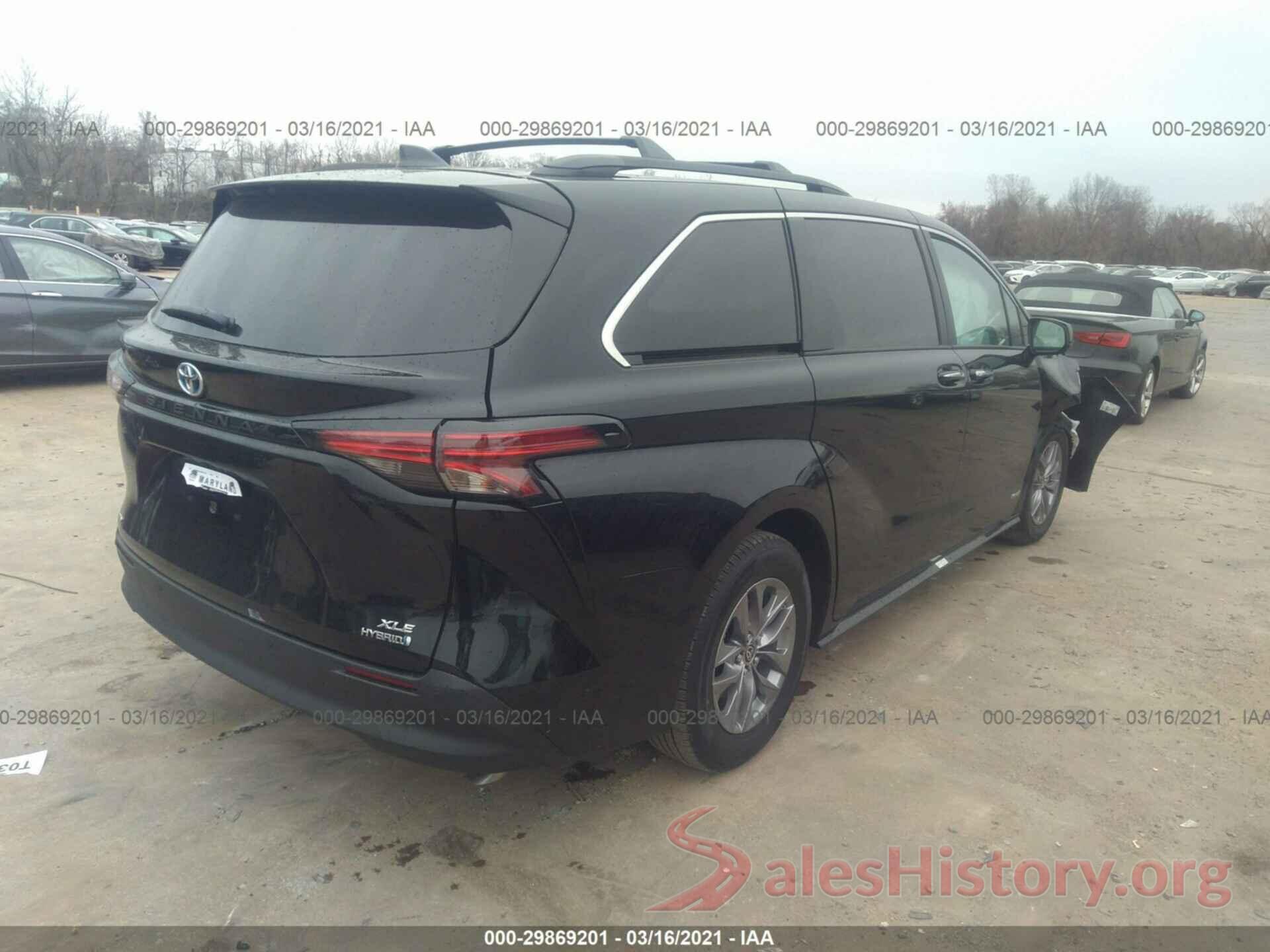 5TDJSKFC4MS011324 2021 TOYOTA SIENNA