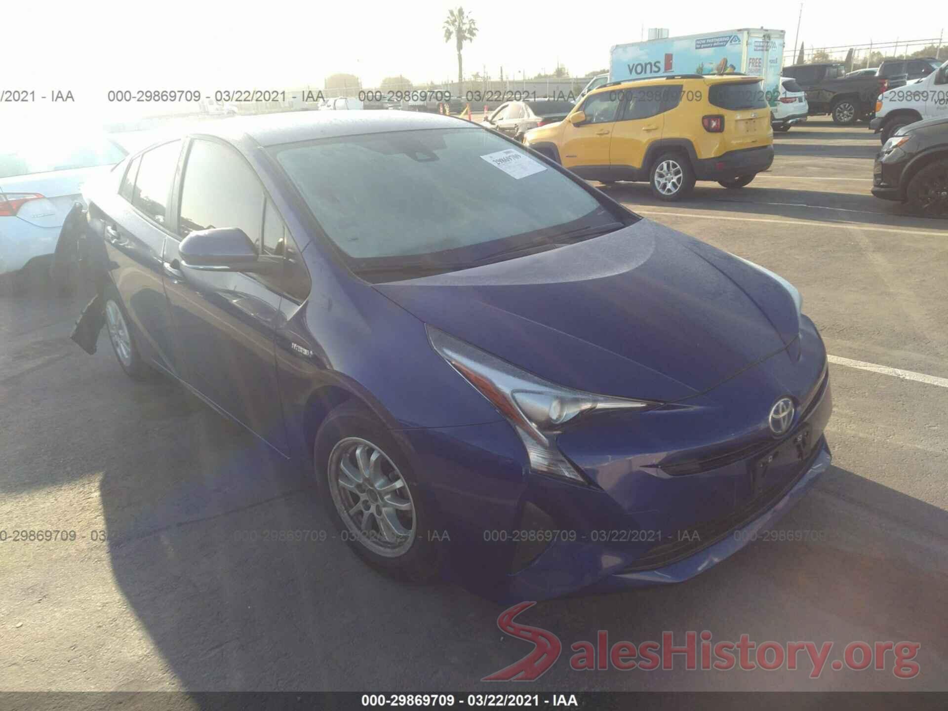 JTDKBRFU0J3071197 2018 TOYOTA PRIUS