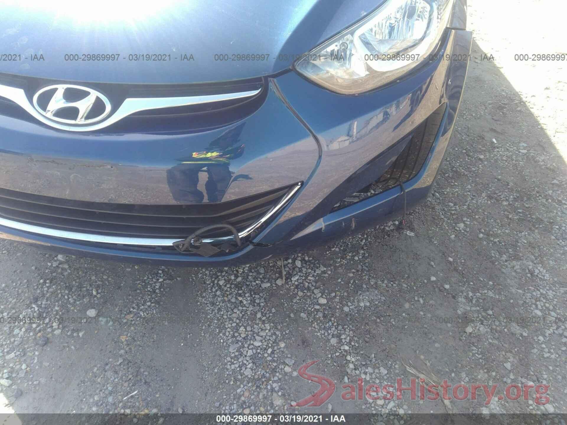 5NPDH4AE1GH766523 2016 HYUNDAI ELANTRA