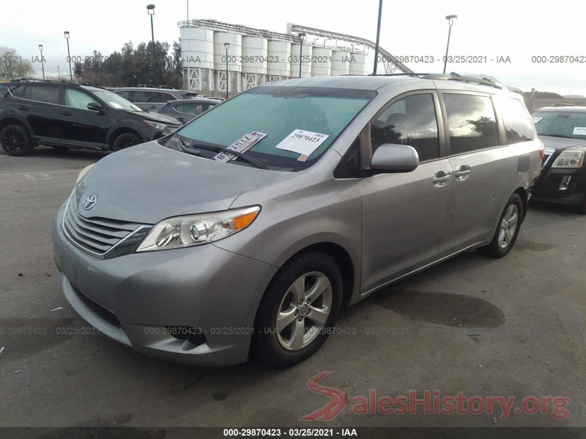 5TDKK3DC5GS720037 2016 TOYOTA SIENNA