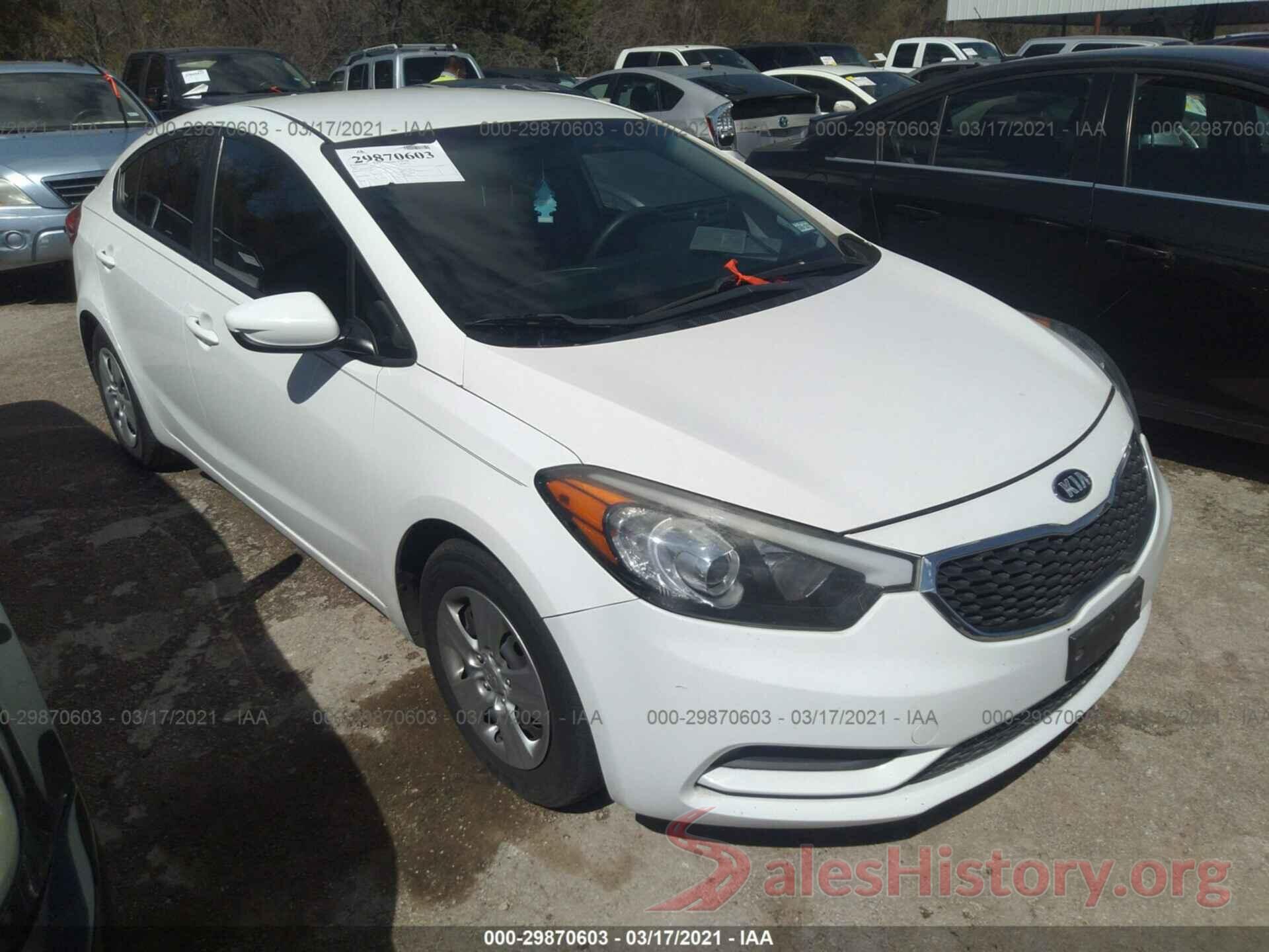 KNAFK4A64G5608063 2016 KIA FORTE