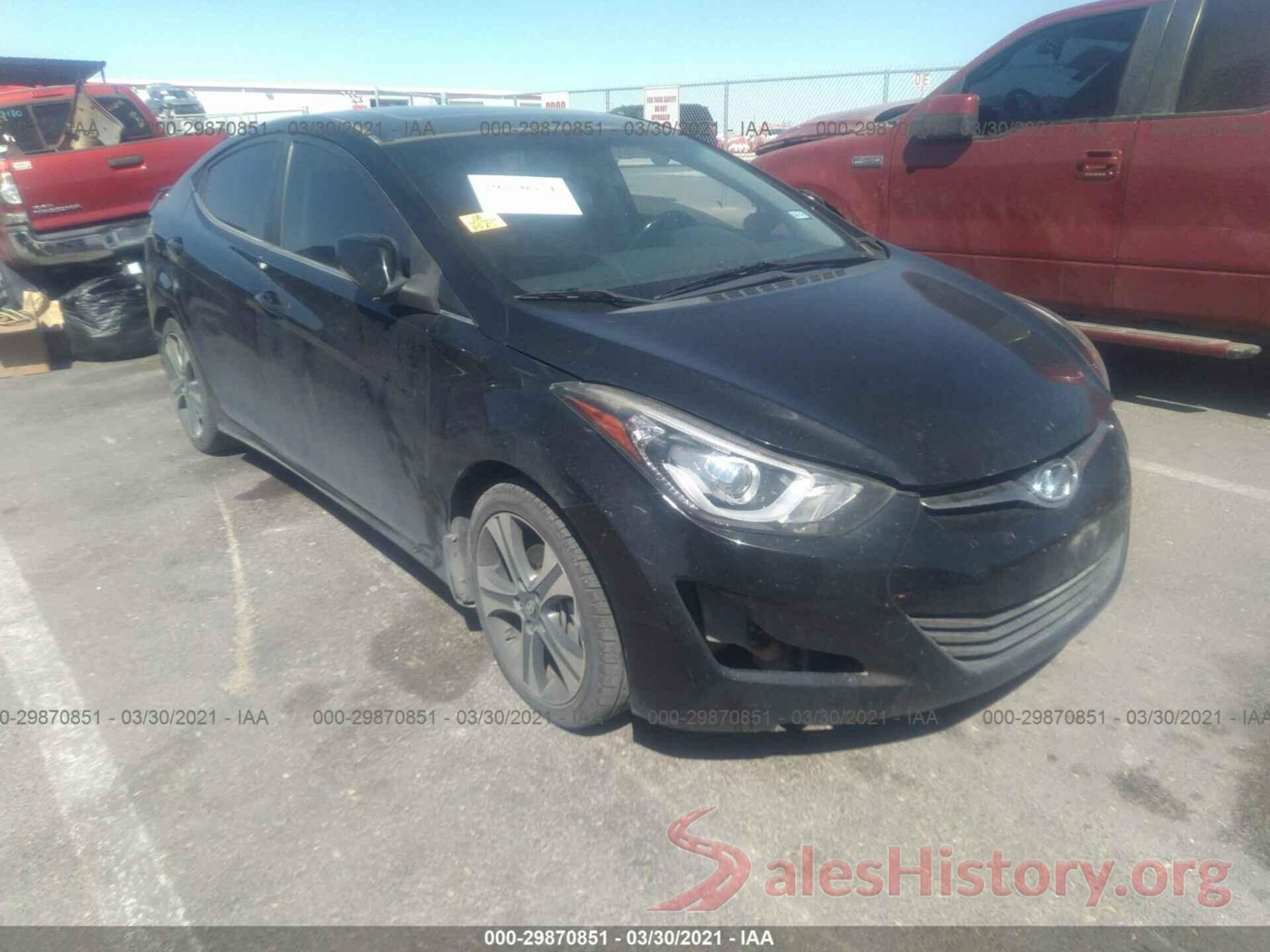 KMHDH4AH3GU573575 2016 HYUNDAI ELANTRA