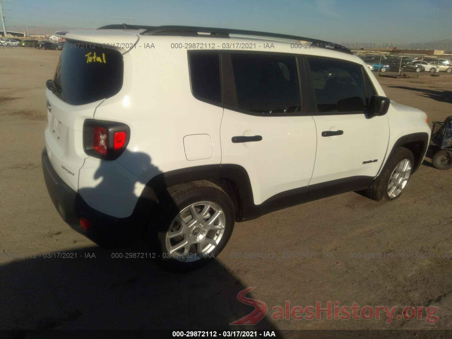 ZACNJCAB0MPM16521 2021 JEEP RENEGADE