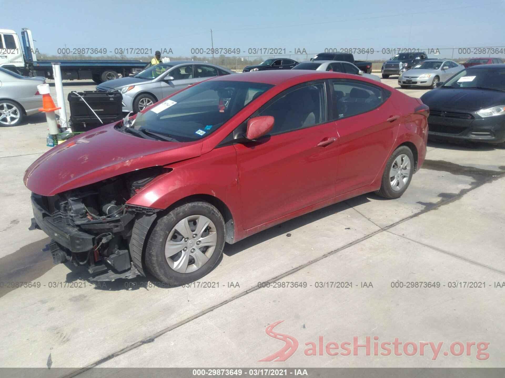 KMHDH4AE8GU511451 2016 HYUNDAI ELANTRA