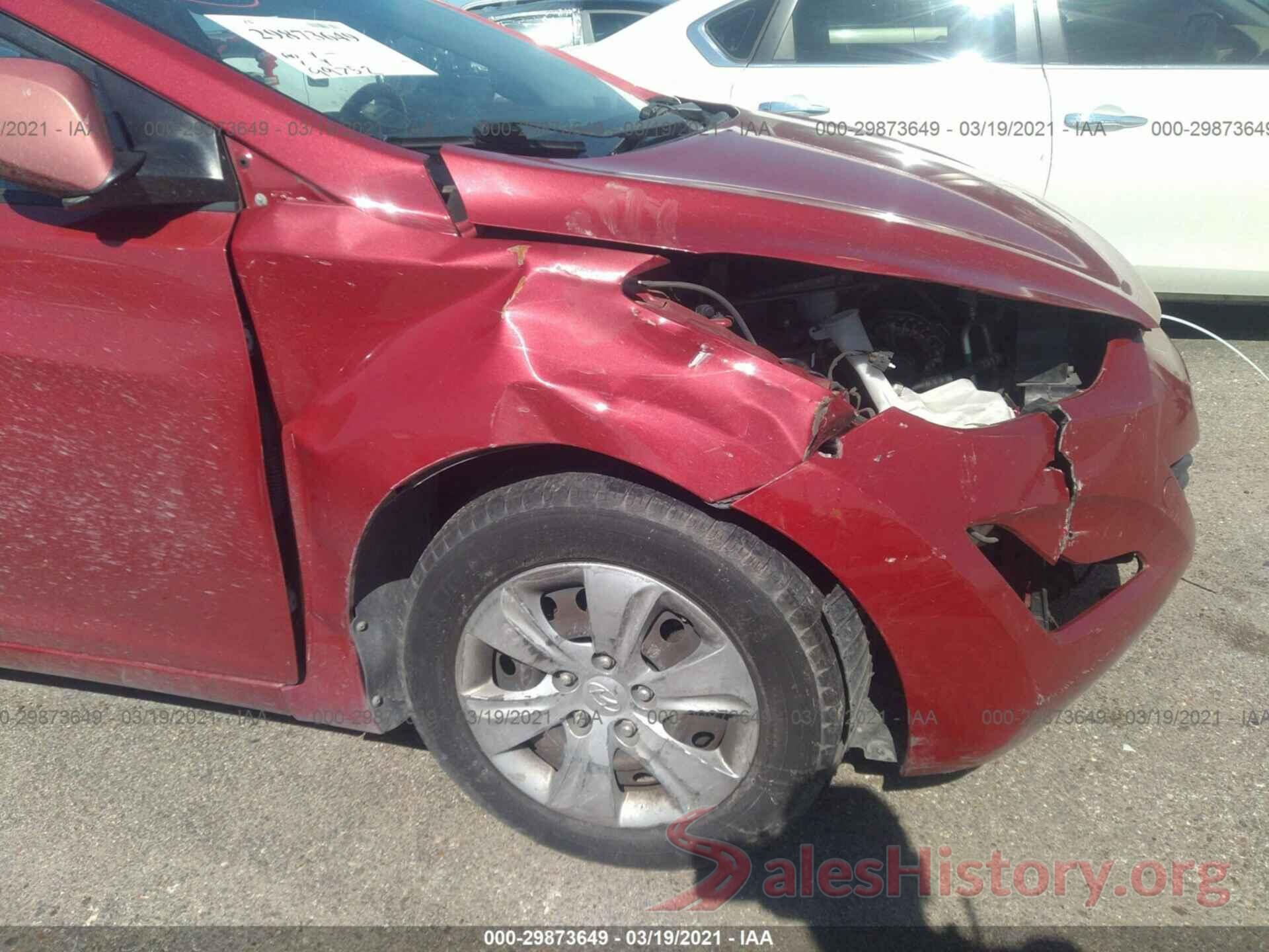 KMHDH4AE8GU511451 2016 HYUNDAI ELANTRA