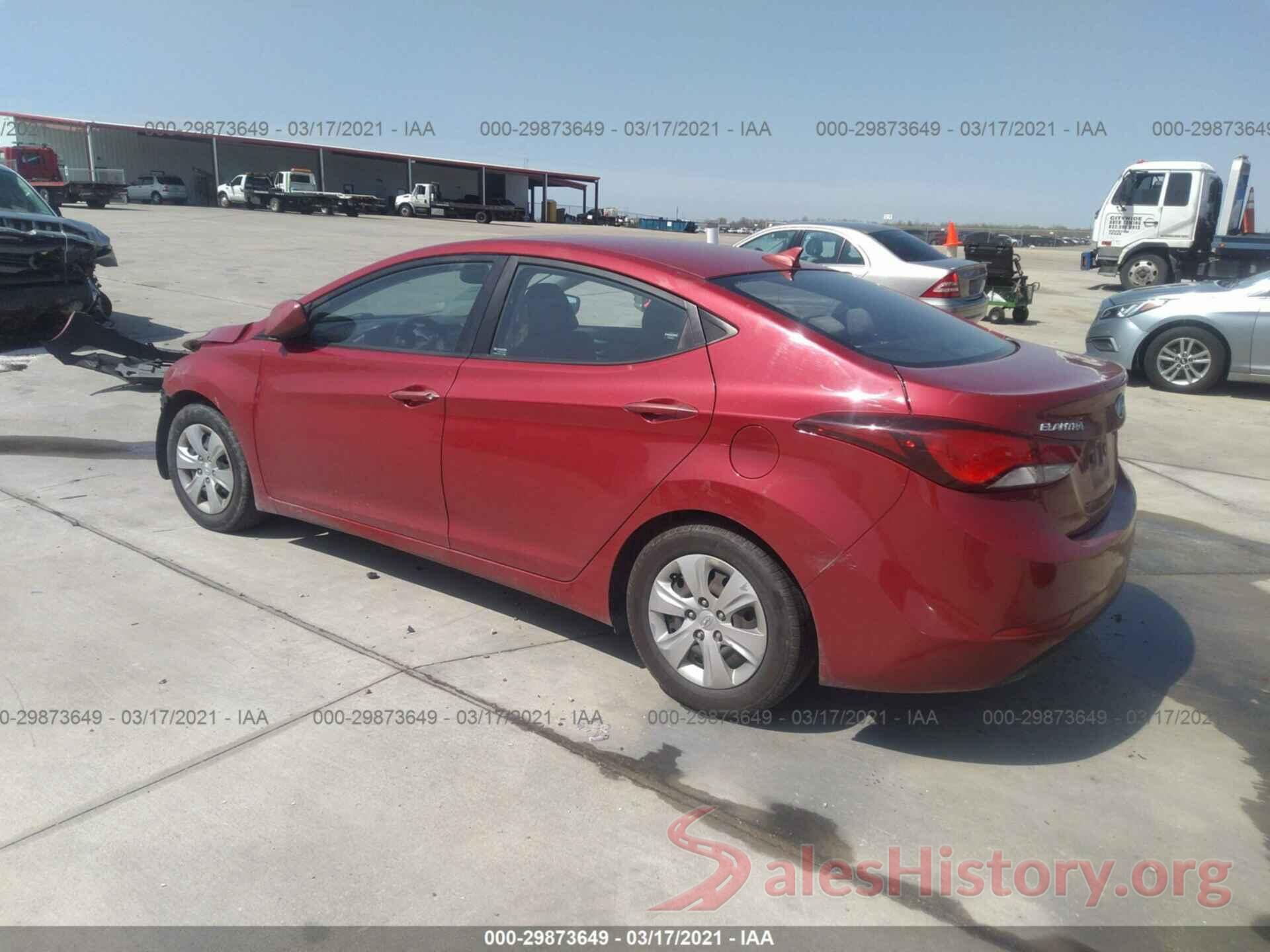 KMHDH4AE8GU511451 2016 HYUNDAI ELANTRA