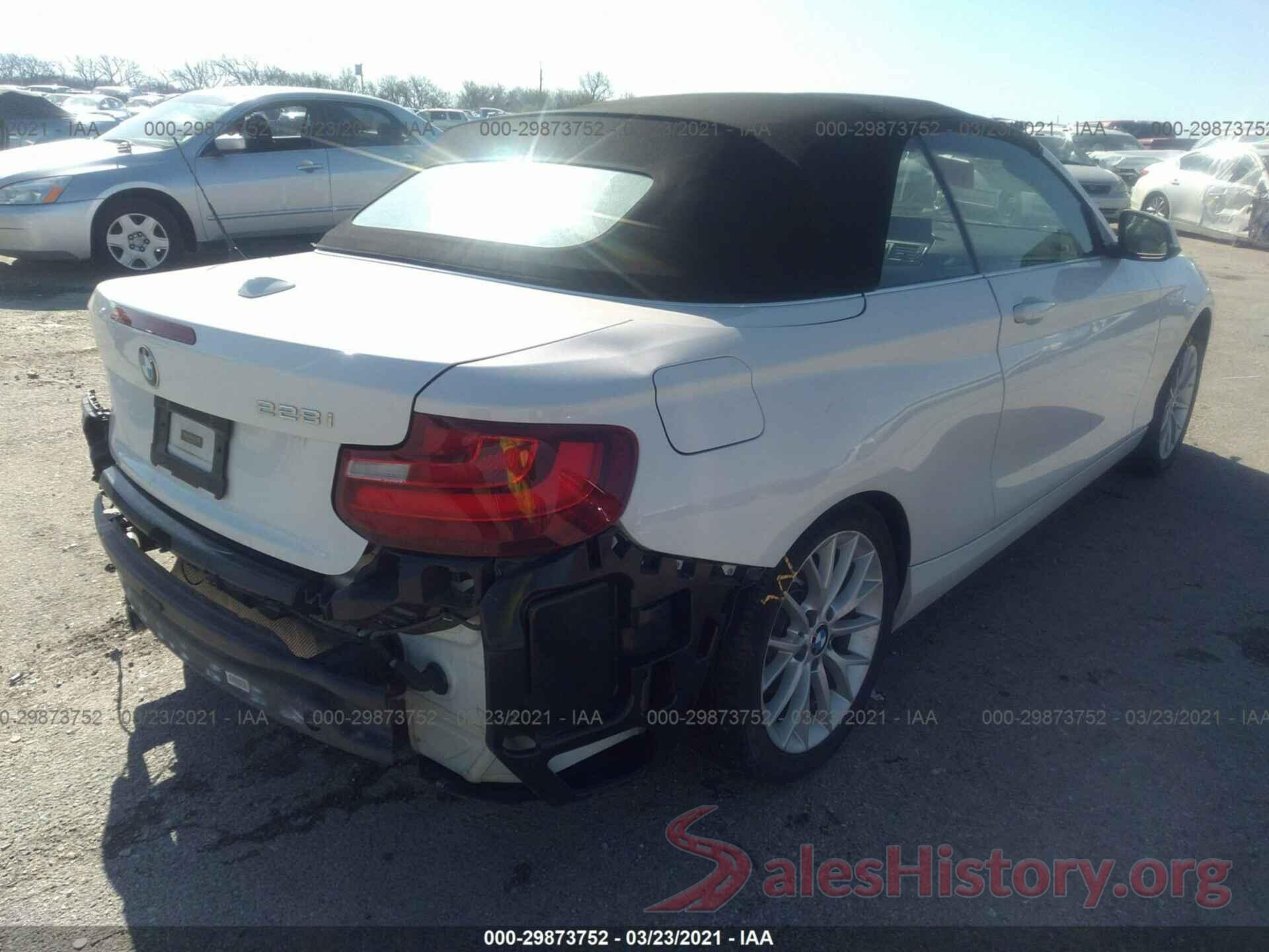 WBA1K9C52GV710537 2016 BMW 2 SERIES