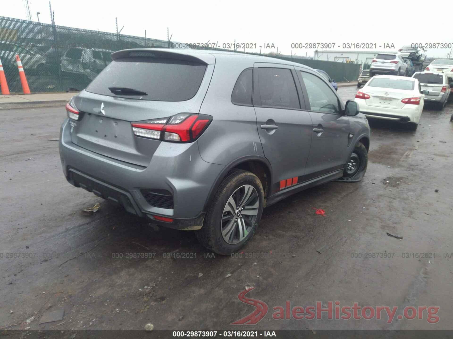 JA4APUAU2MU007629 2021 MITSUBISHI OUTLANDER SPORT